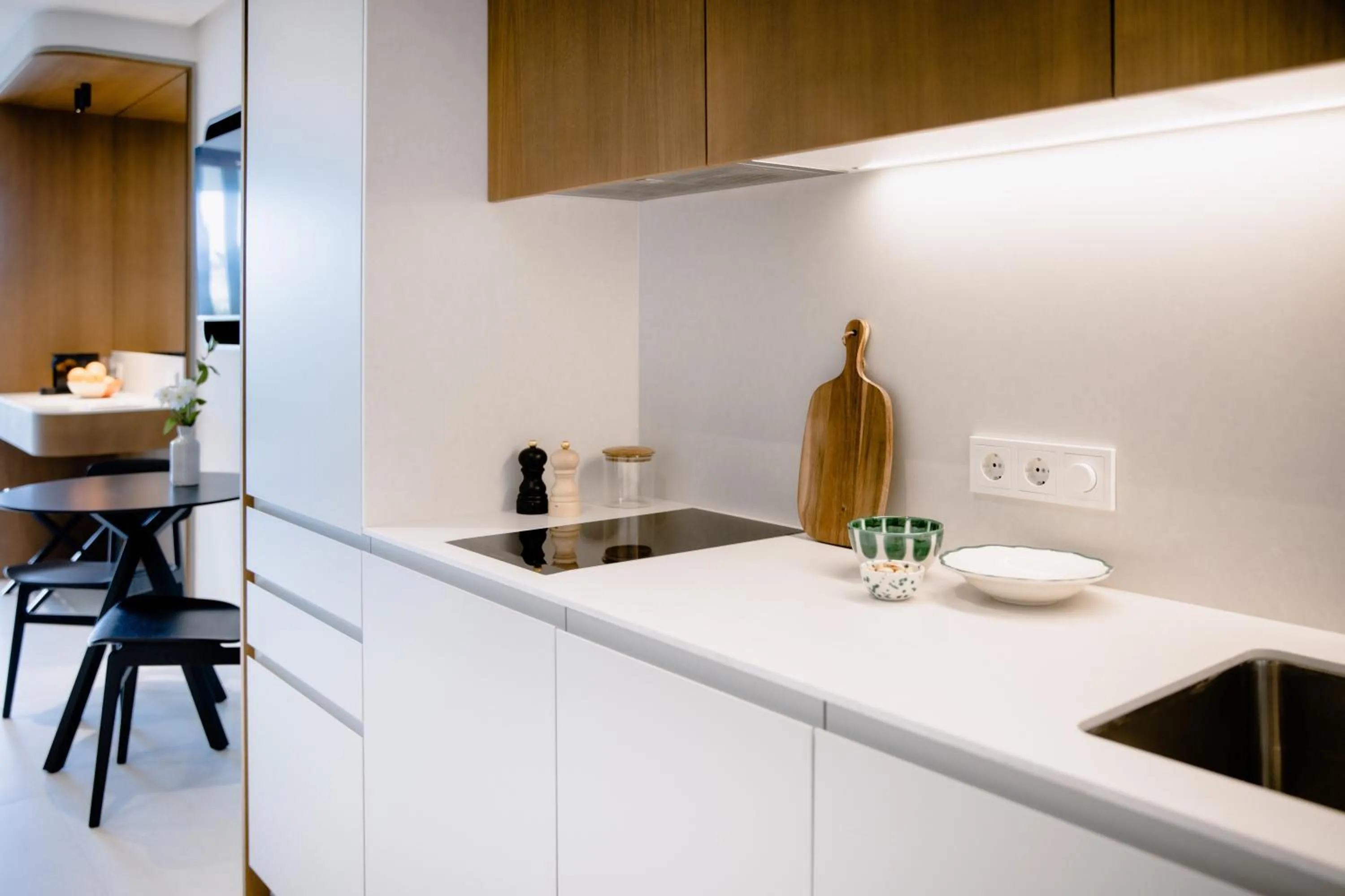 Kitchen or kitchenette in THE FLAG HOTEL Marbella, Estepona Adult Recommended