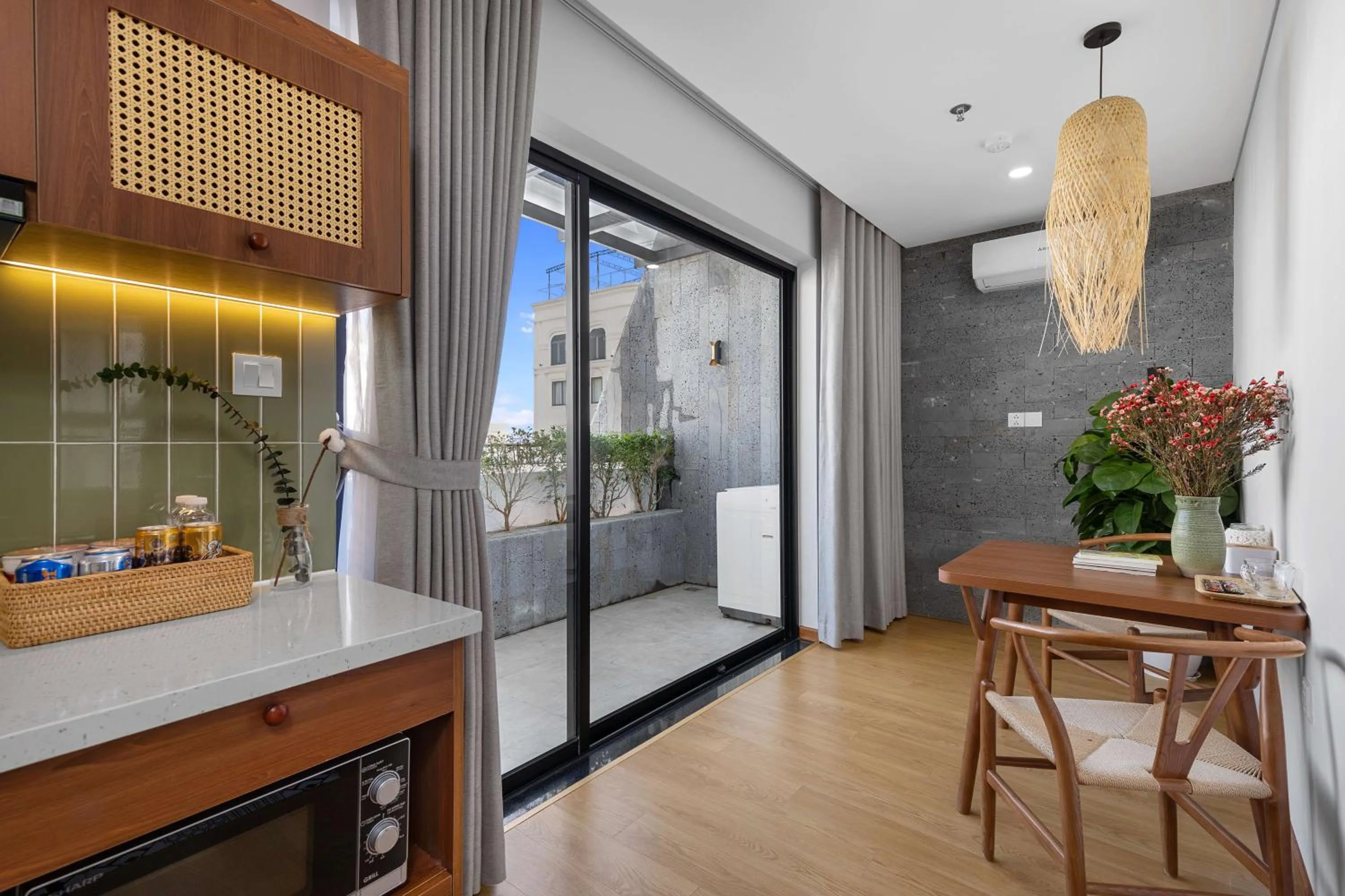 Communal kitchen in Lagom Boutique Hotel Da Nang