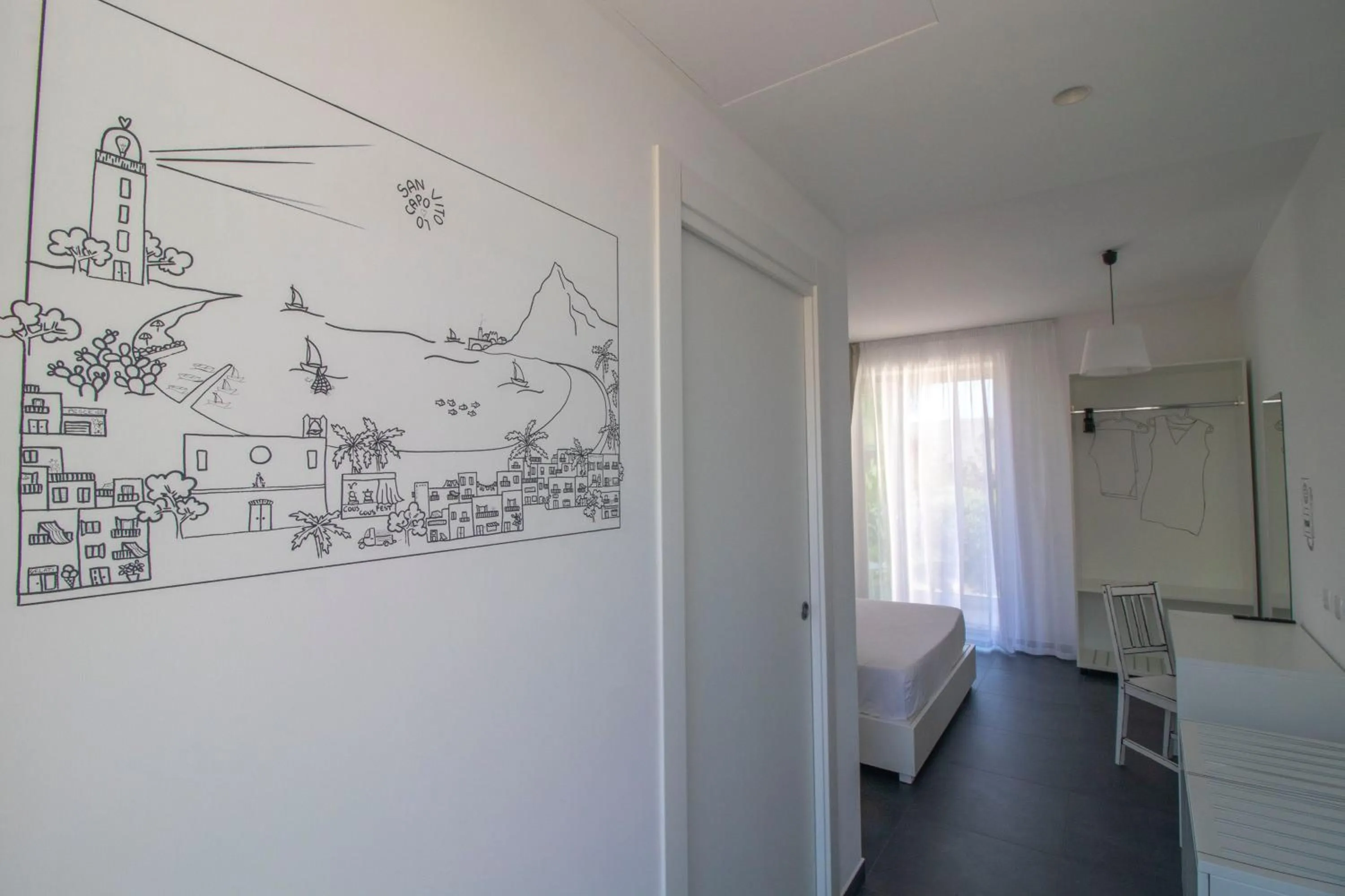 Bed in Hotel Arte Mare