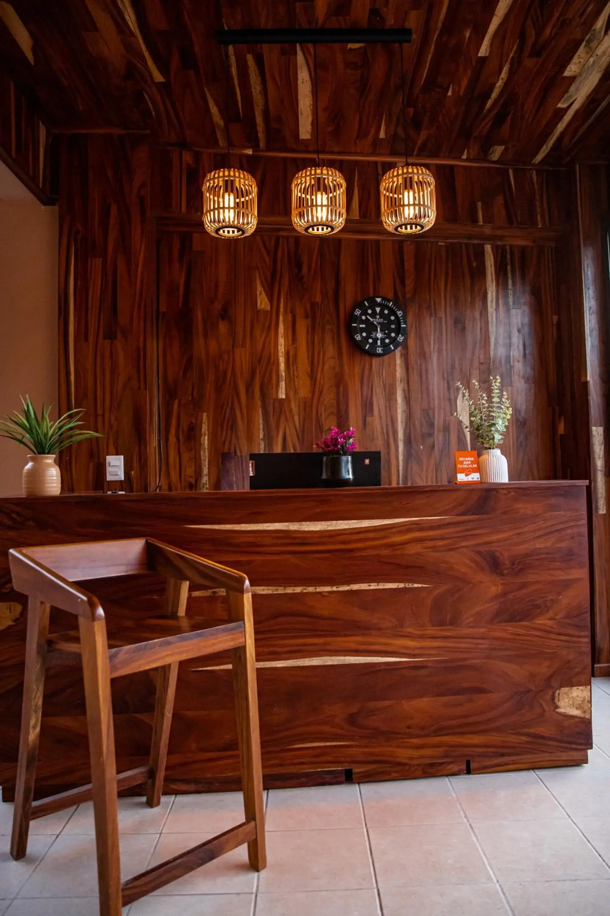 Lobby or reception in Hotel Santa Cruz Punta Zicatela Lobby or reception in Hotel Santa Cruz Punta Zicatela