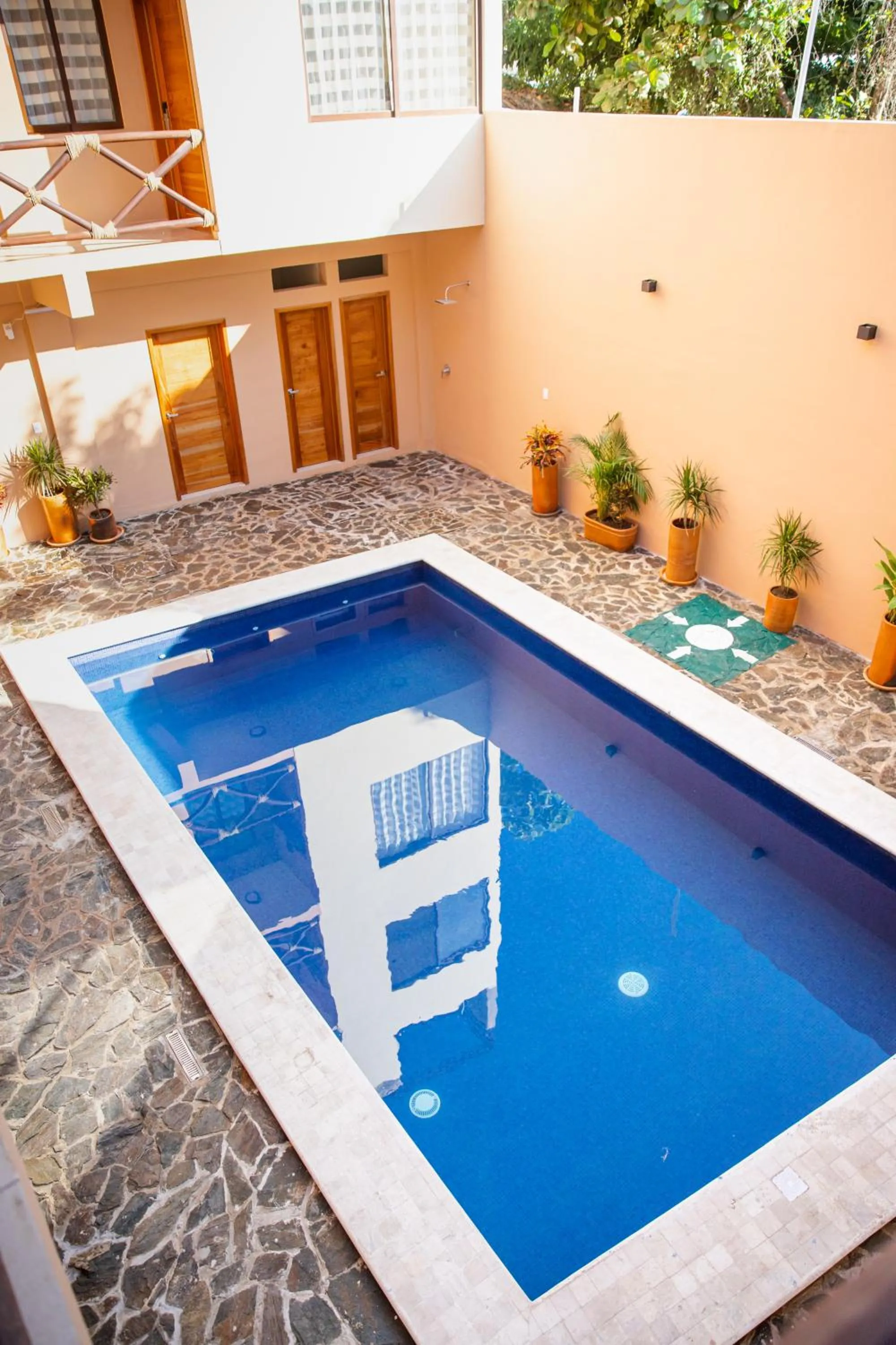 Pool view in Hotel Santa Cruz Punta Zicatela