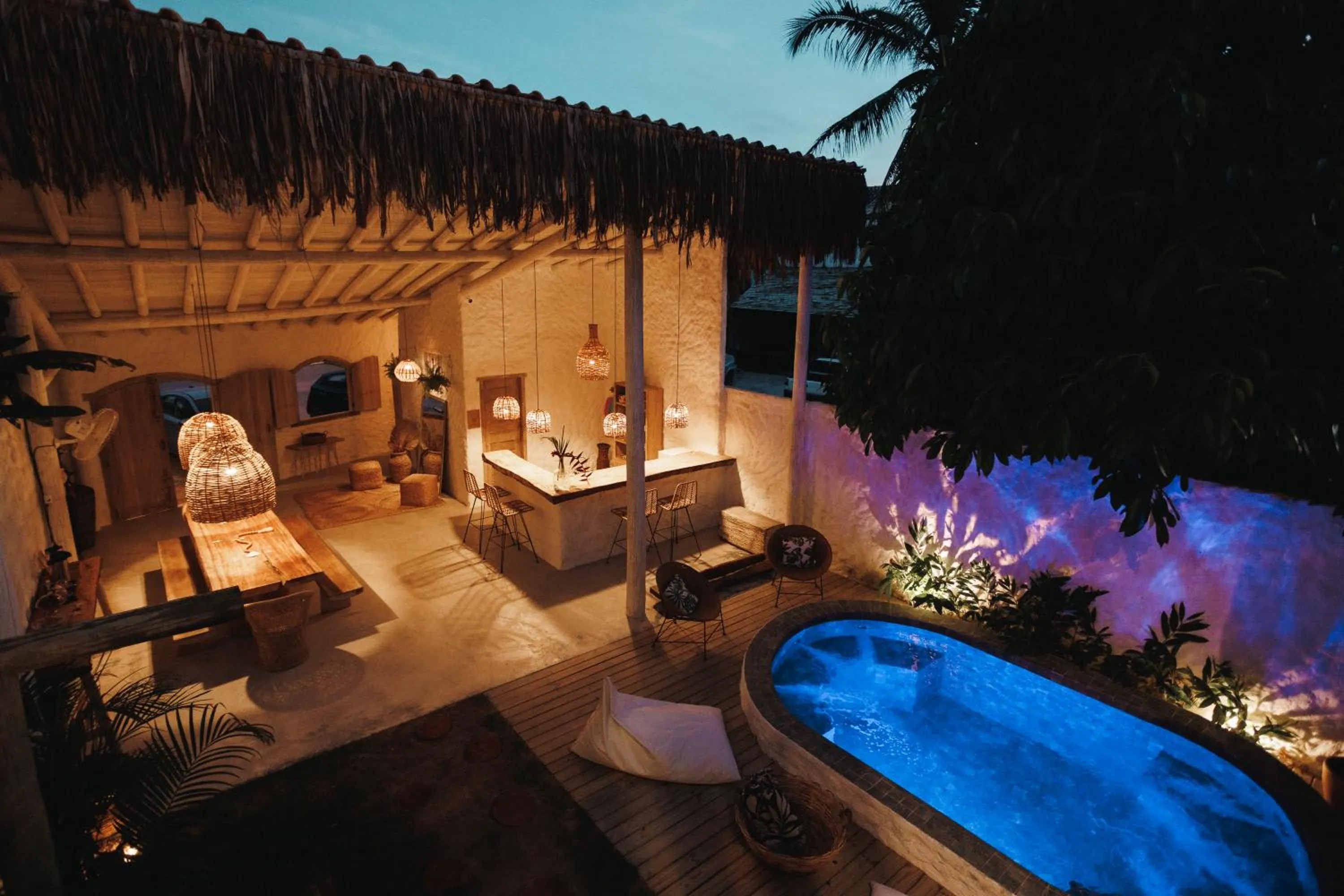 Pool view in Pousada Villa Cacau