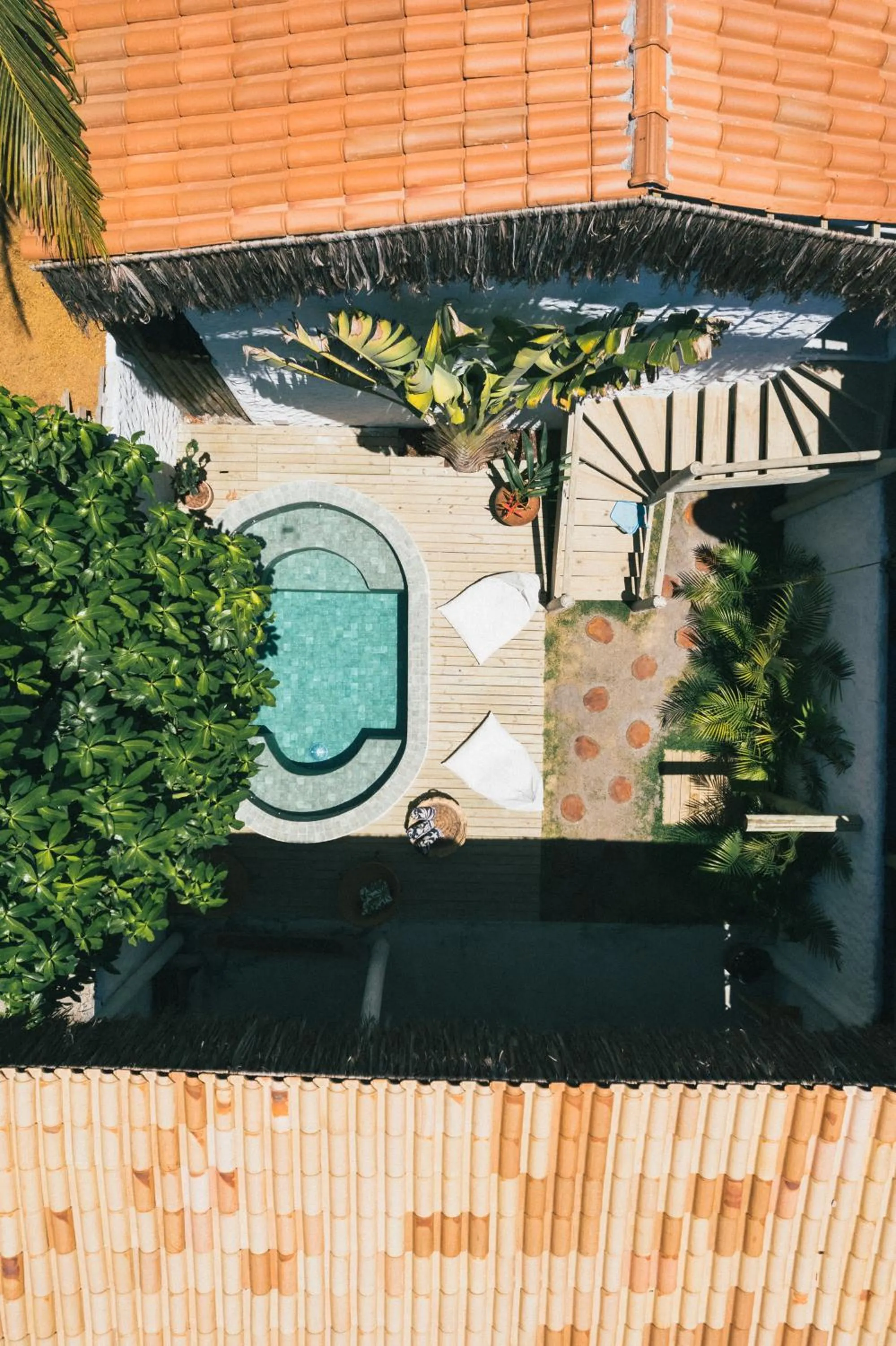 Pool view in Pousada Villa Cacau