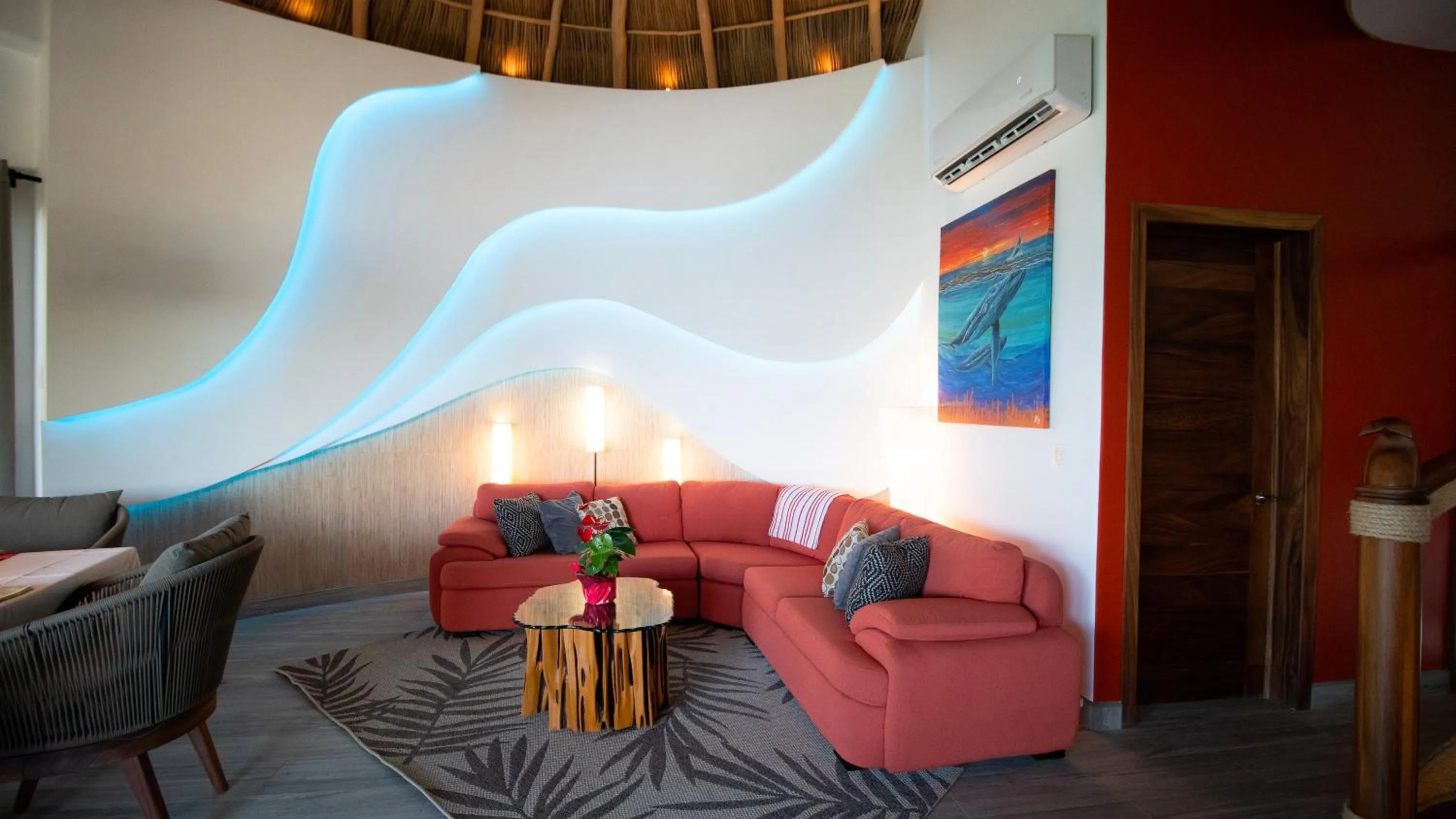 Living room in Sunset Island Villas Riviera Nayarit