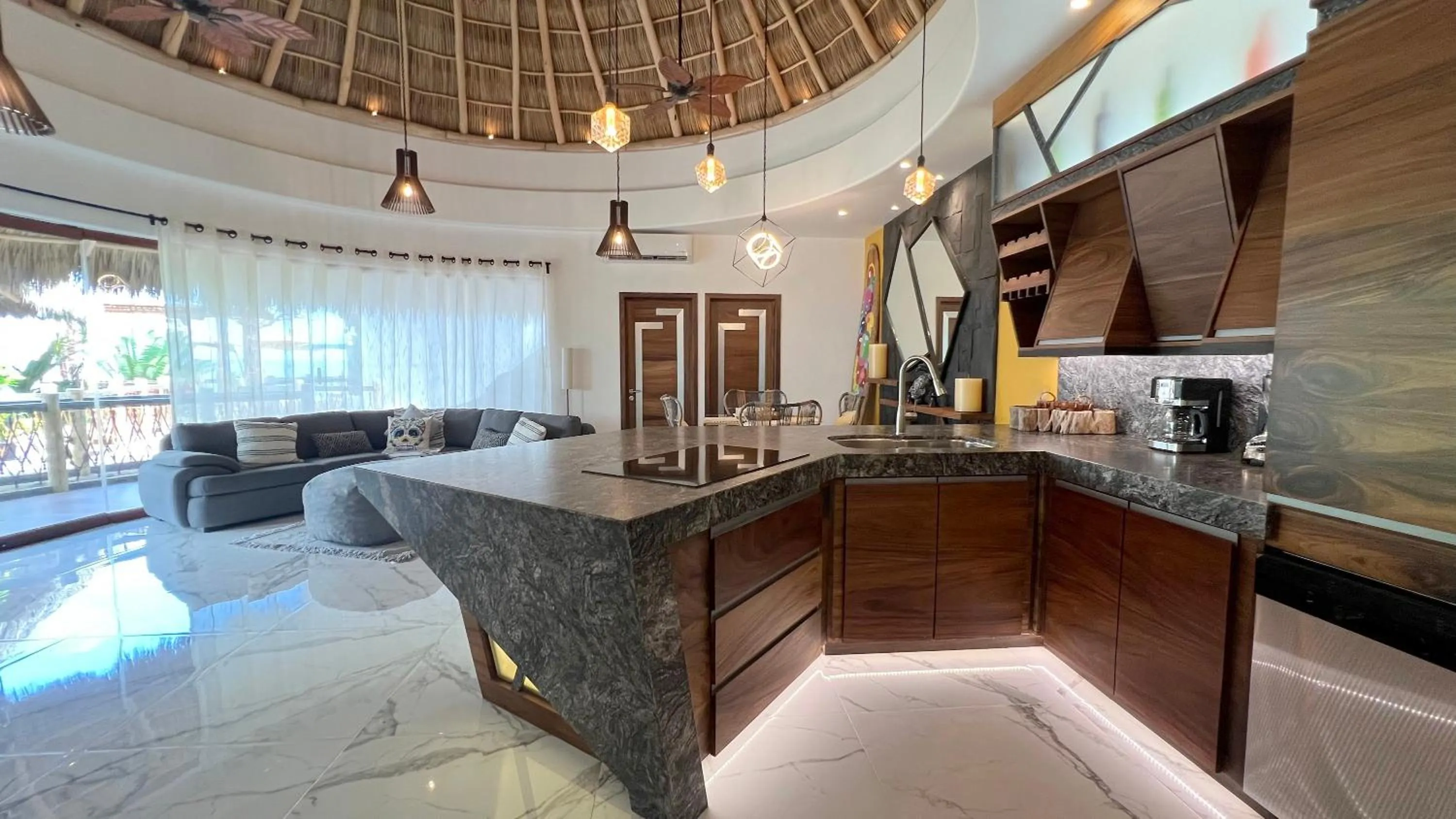 Kitchen or kitchenette in Sunset Island Villas Riviera Nayarit
