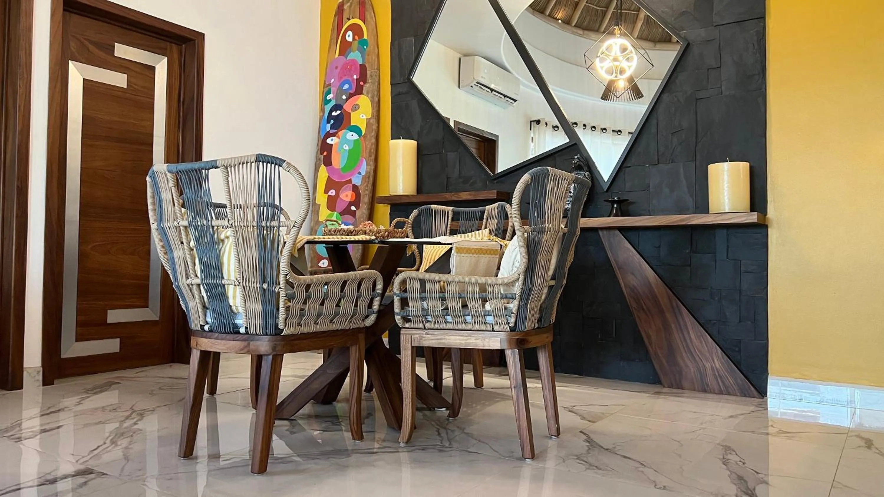 Dining area in Sunset Island Villas Riviera Nayarit