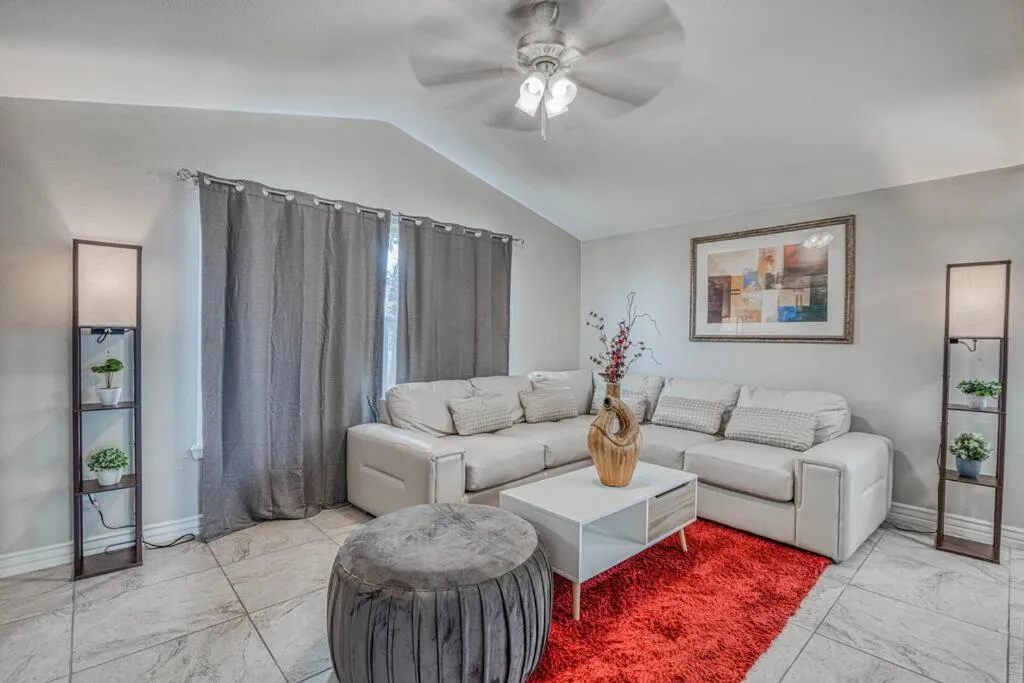Living room in The Hummingbird Sunset Home, West Side