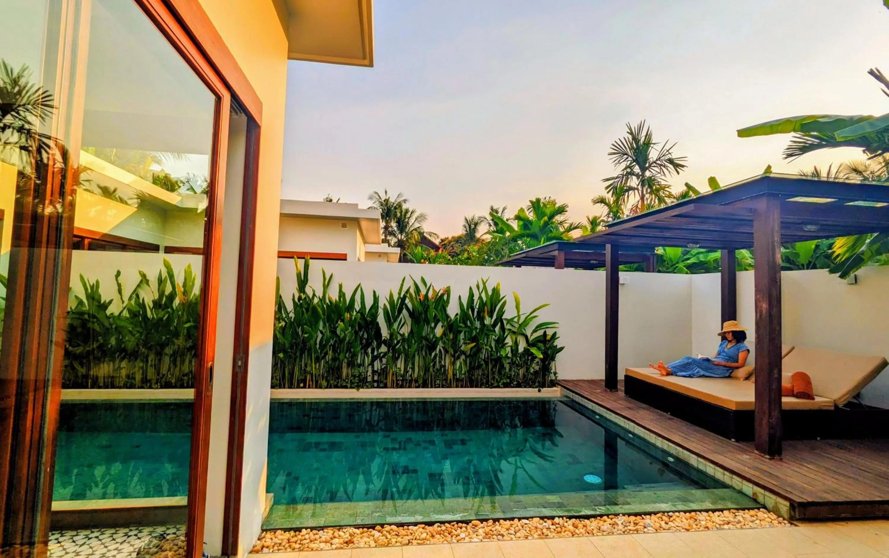 sunbed in WAKA VILLA Private Pool Resort & Spa - Adults Only