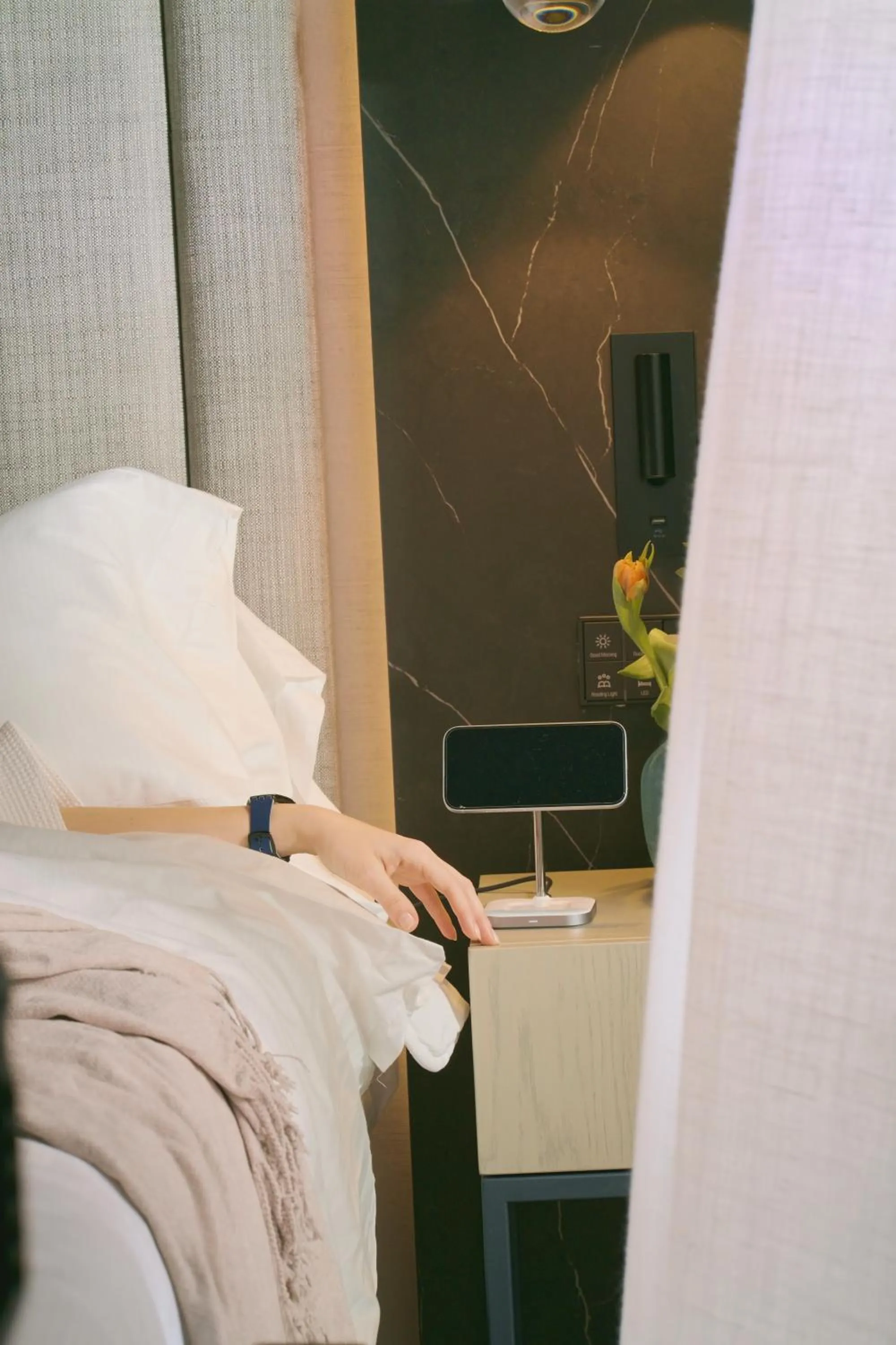 Decorative detail, Bed in Hotel Regina