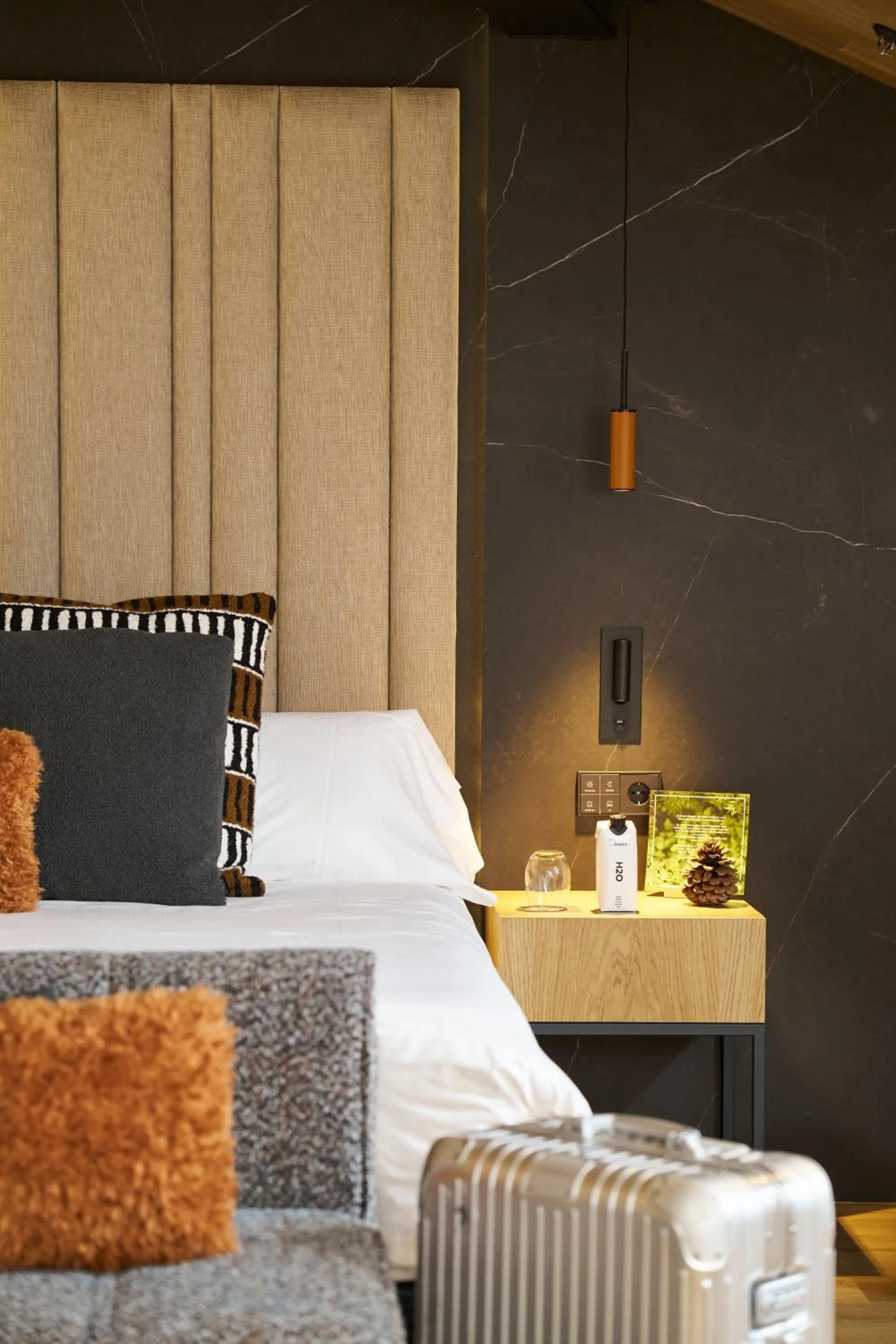 Decorative detail, Bed in Hotel Regina