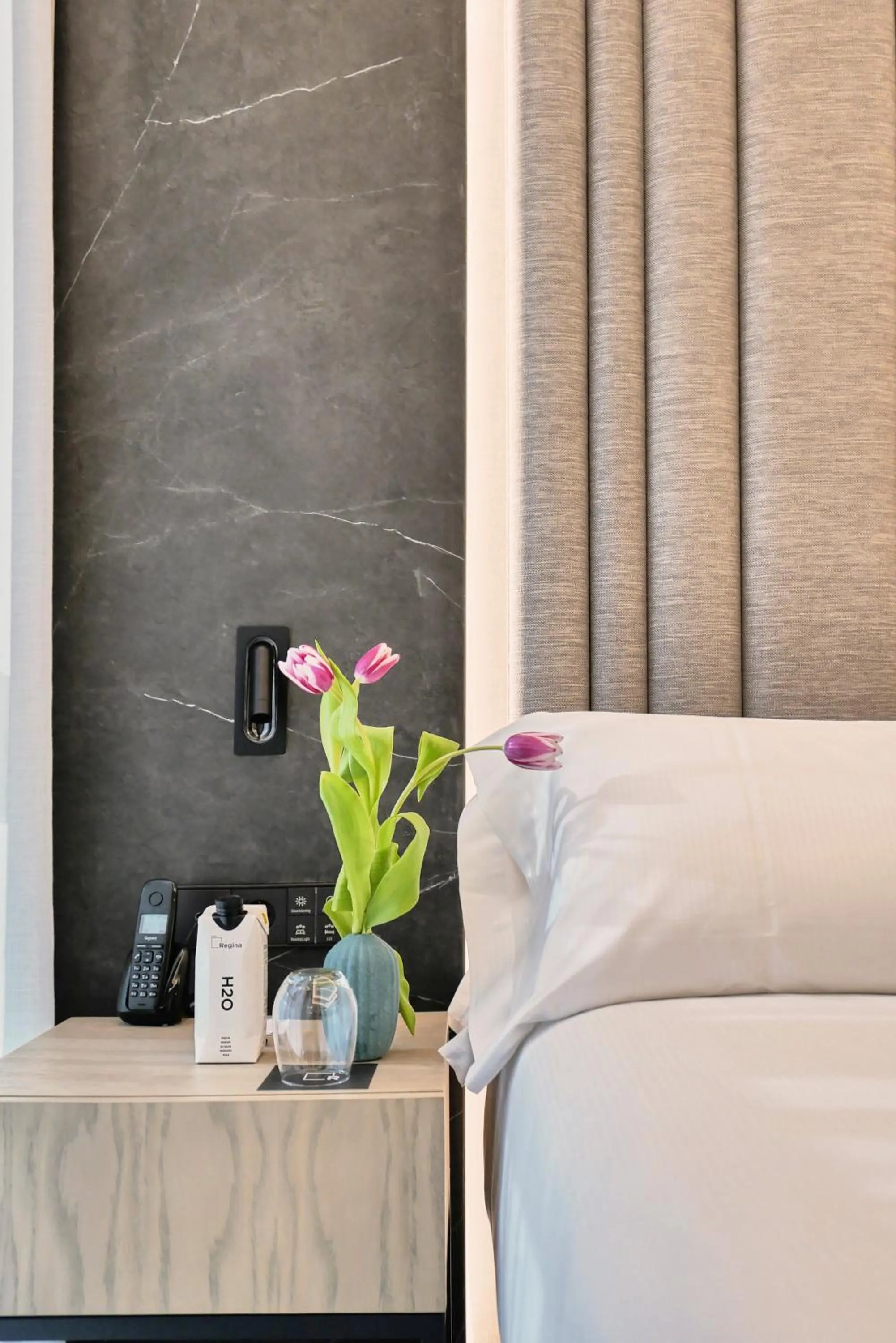 Decorative detail, Bed in Hotel Regina