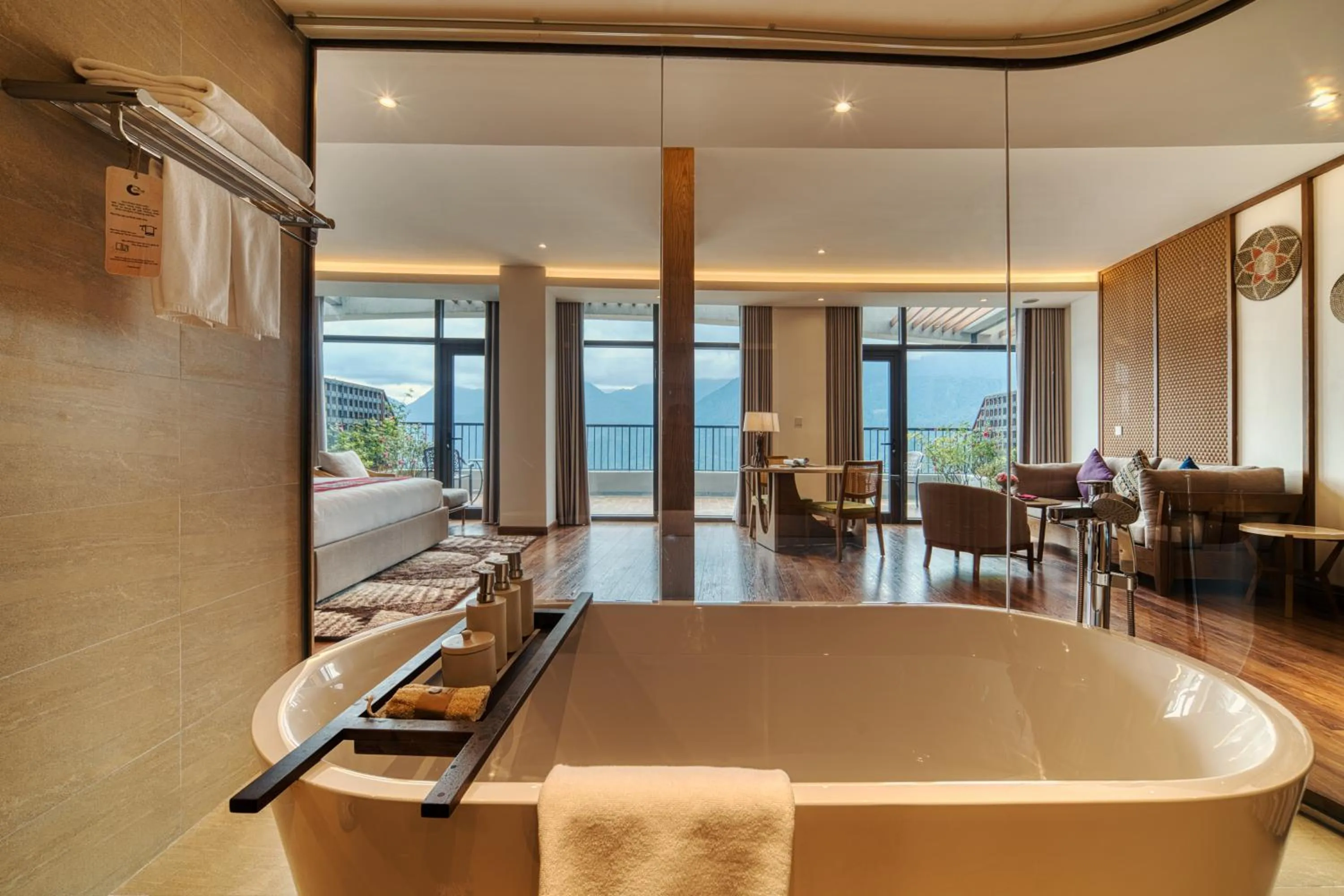 Shower in Lady Hill Sapa Resort