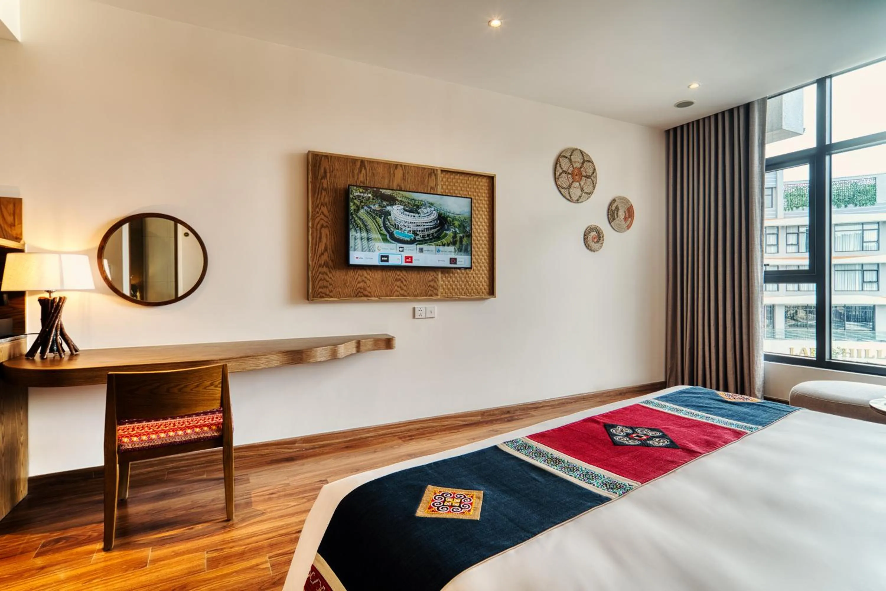 Bed in Lady Hill Sapa Resort