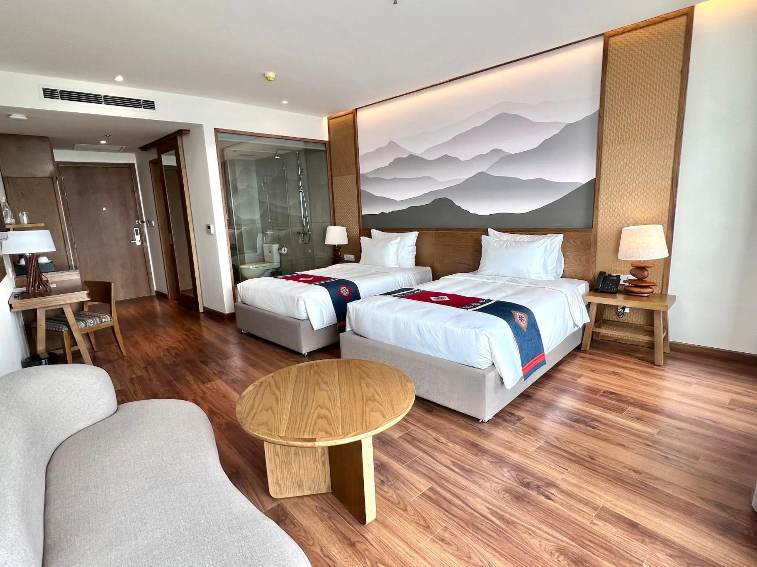 Bed in Lady Hill Sapa Resort