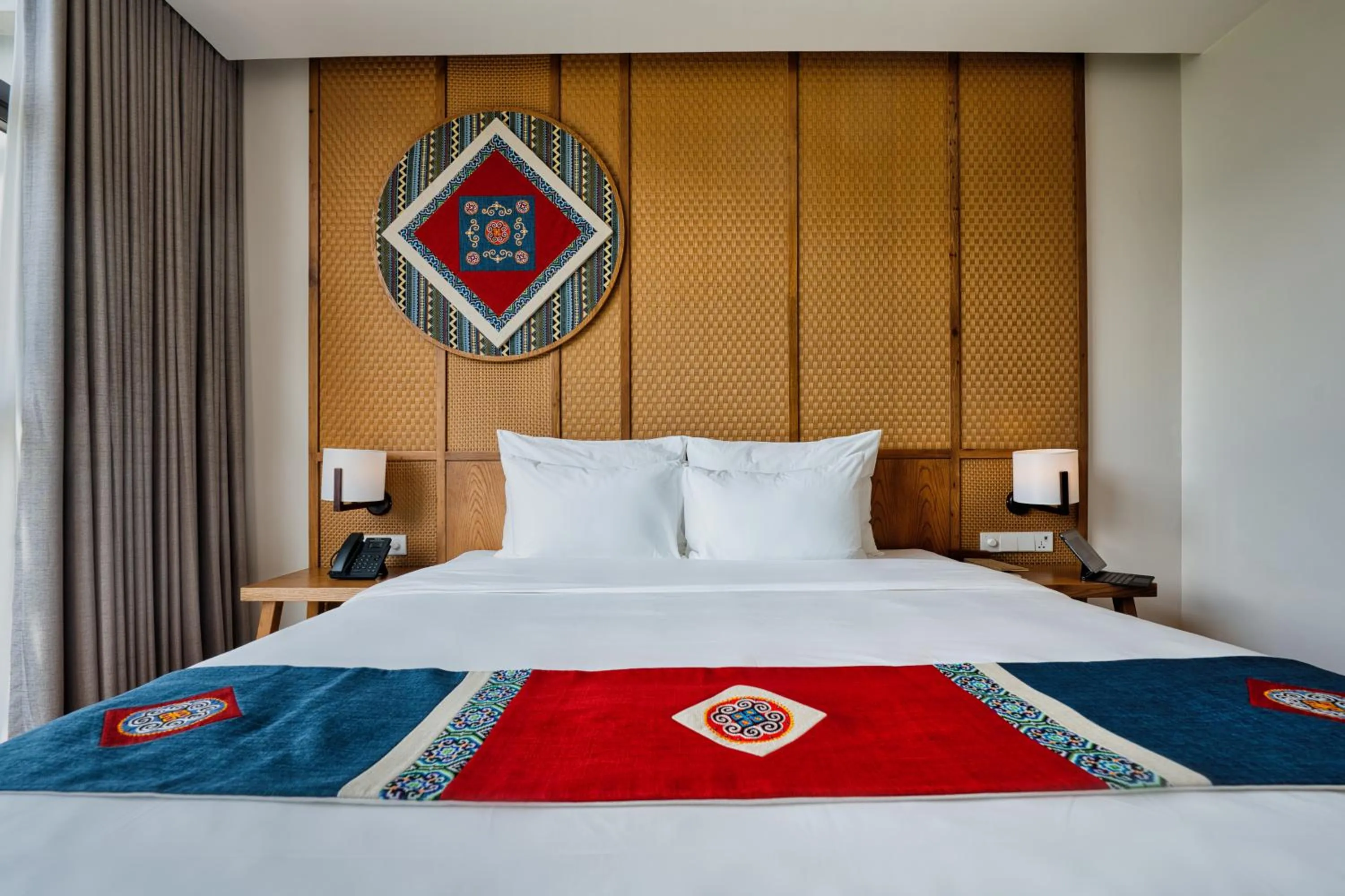 Bed in Lady Hill Sapa Resort