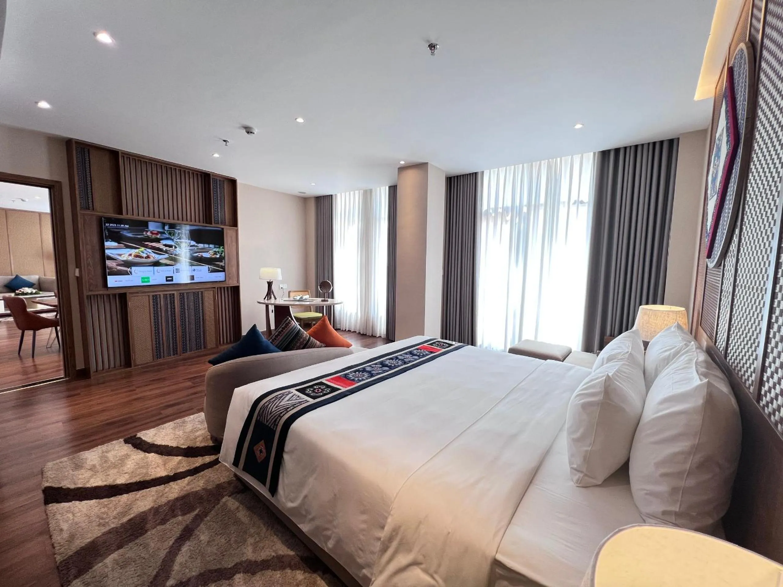 Bed in Lady Hill Sapa Resort