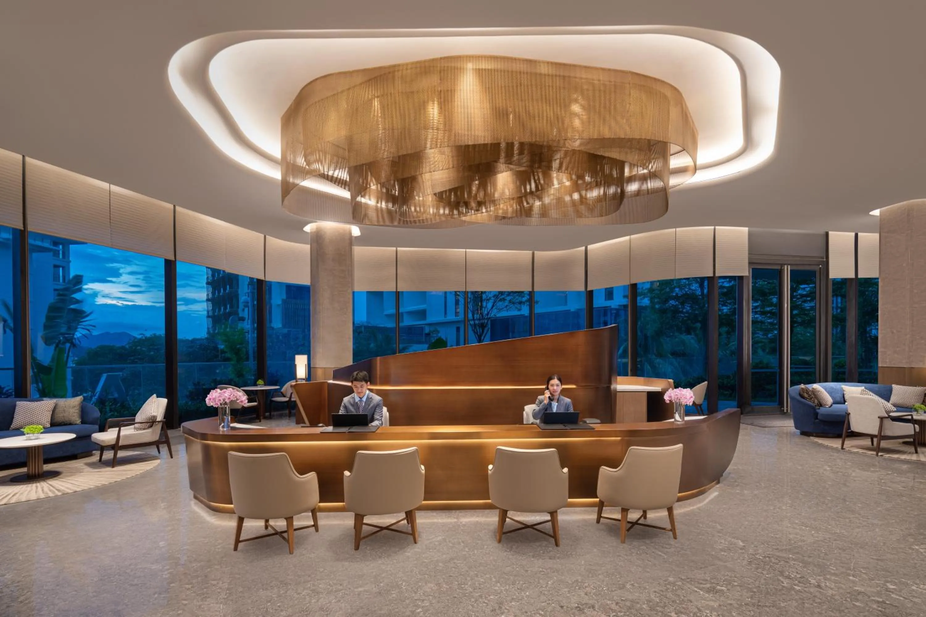 Seating area in Ascott Dadonghai Bay Sanya