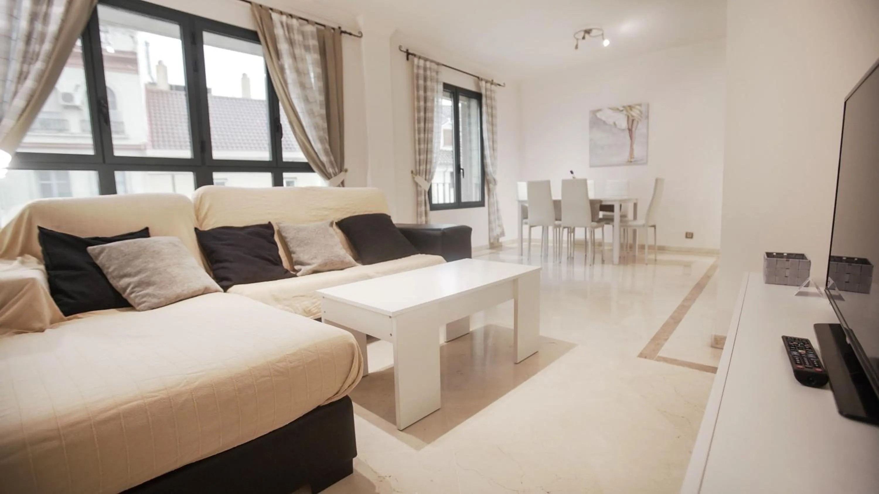 Living room in Atarazanas Málaga Boutique Hotel