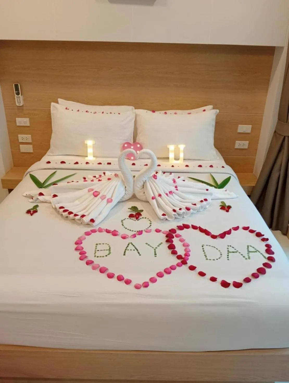 Decorative detail, Bed in I AM O'TEL Patong