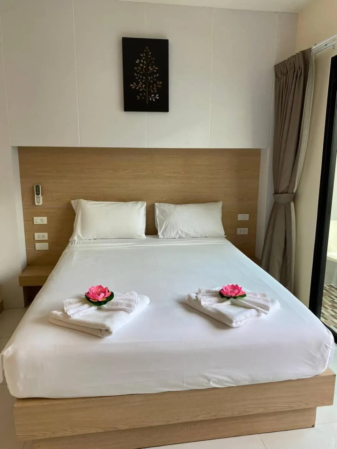 Bed in I AM O'TEL Patong