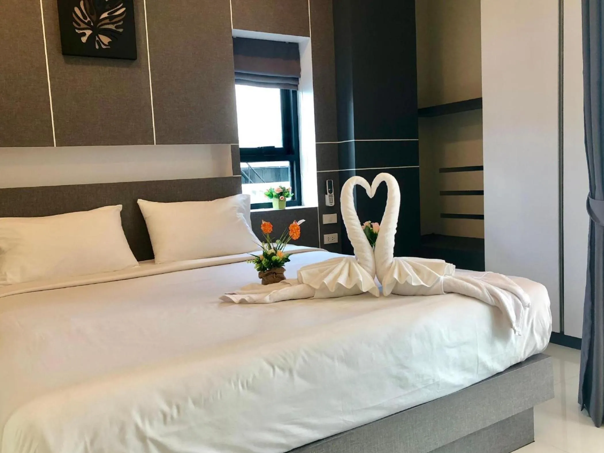 Bed in I AM O'TEL Patong