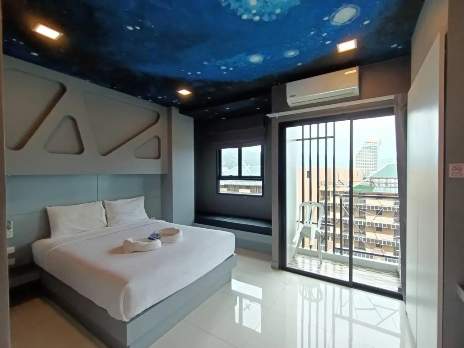 Bed in I AM O'TEL Patong