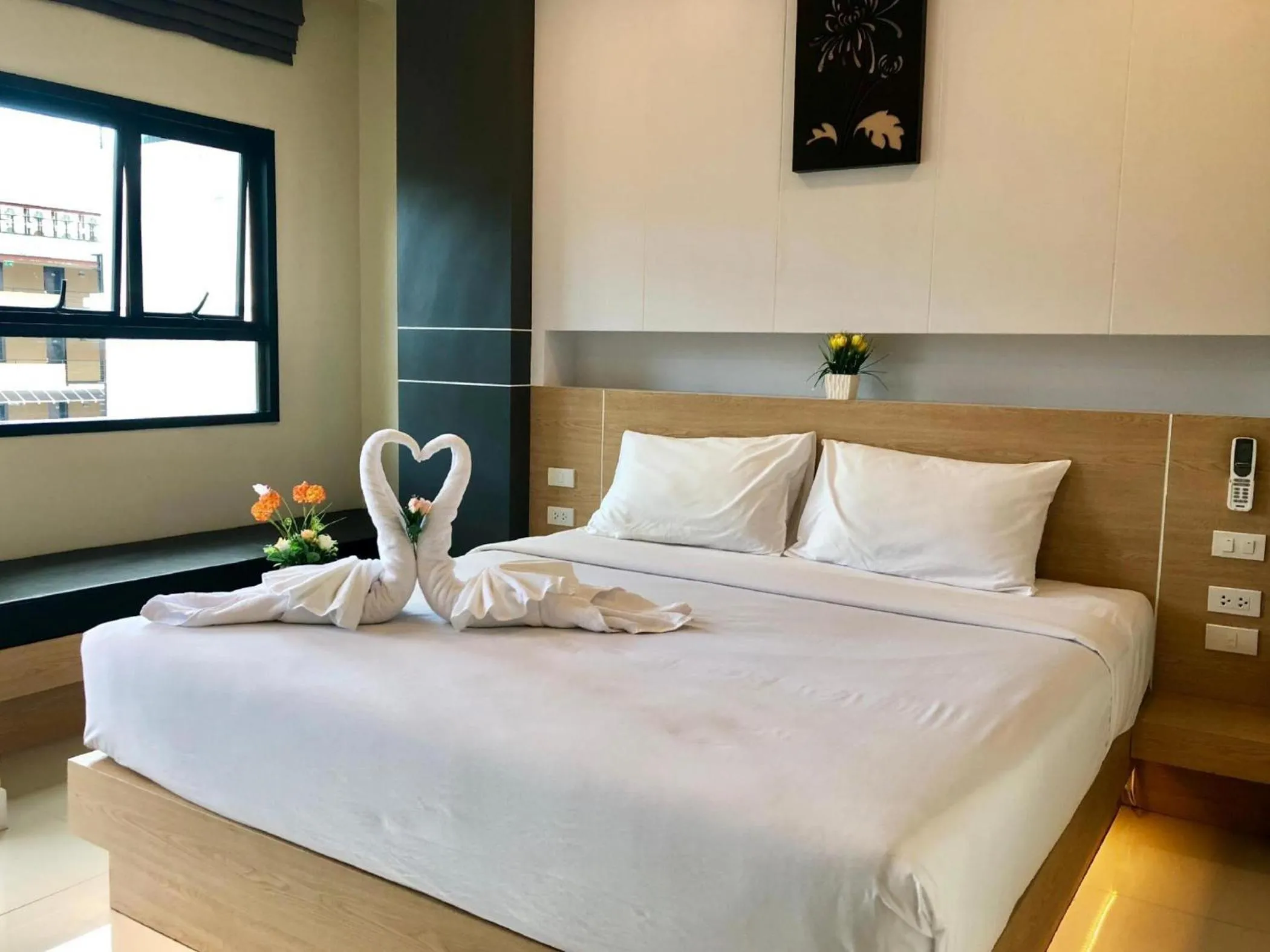Bed in I AM O'TEL Patong