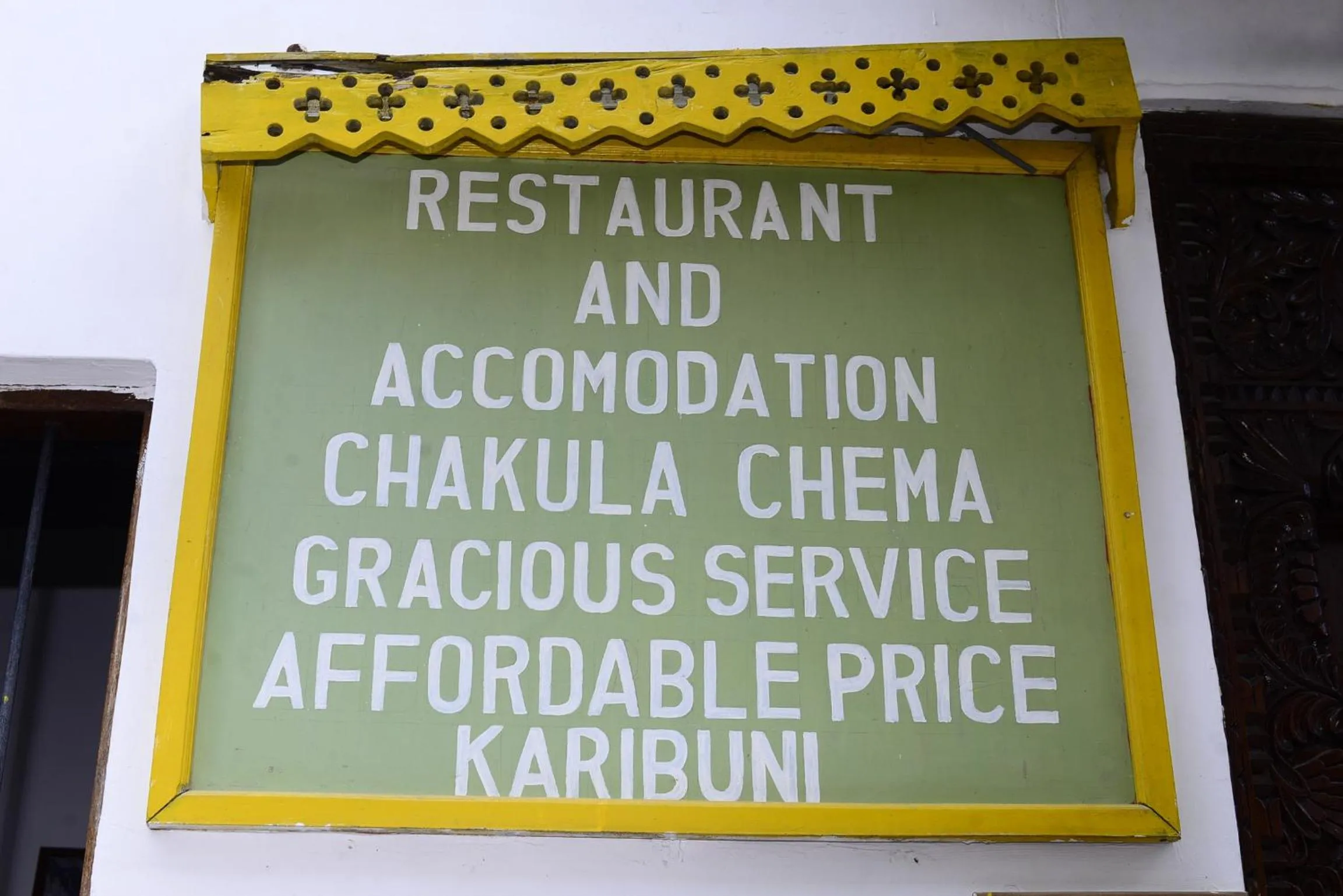 Facade/entrance in La Neisha Hotel Zanzibar