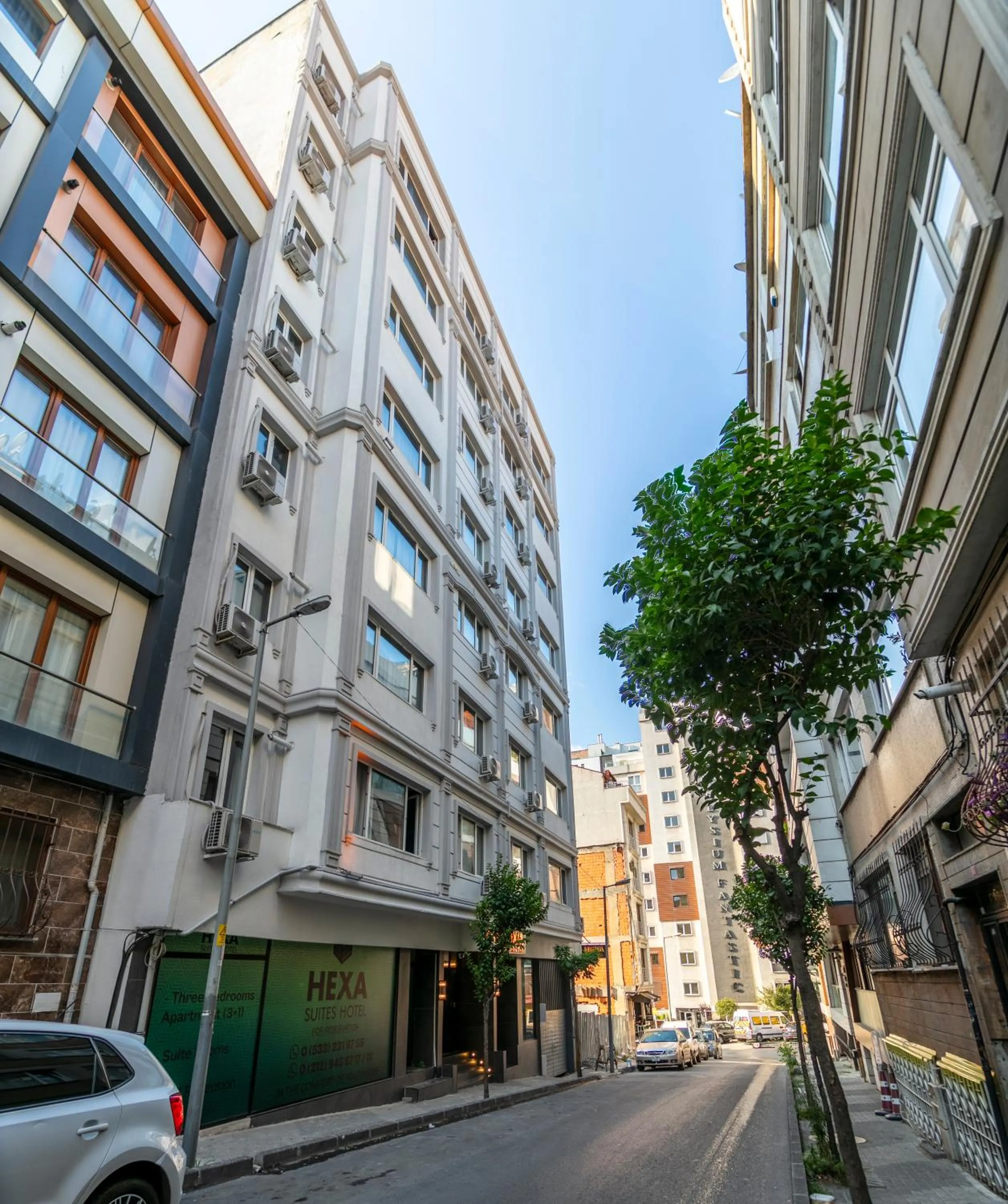 Property building in Hexa Suites Hotel