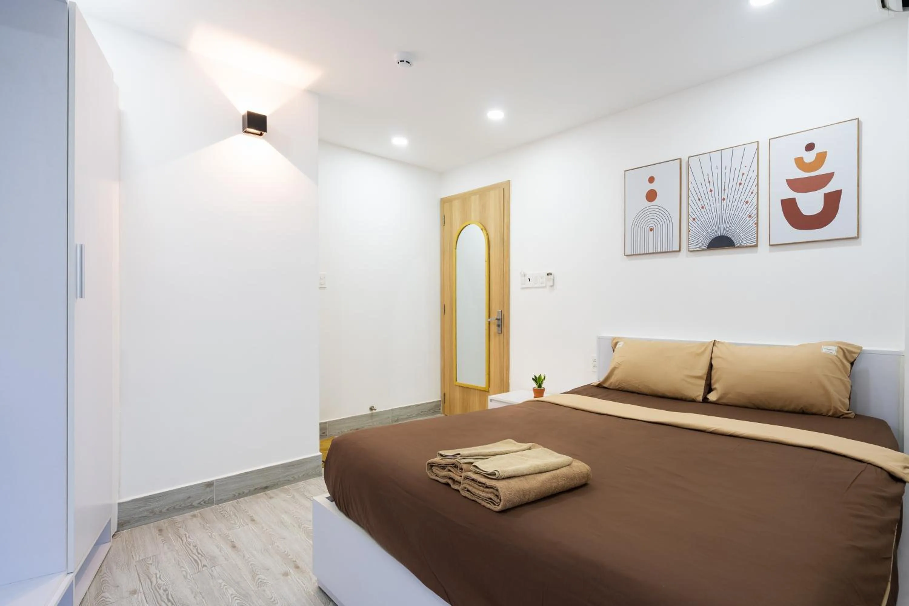 Bedroom, Bed in Ekomo Home 102 - Central Saigon