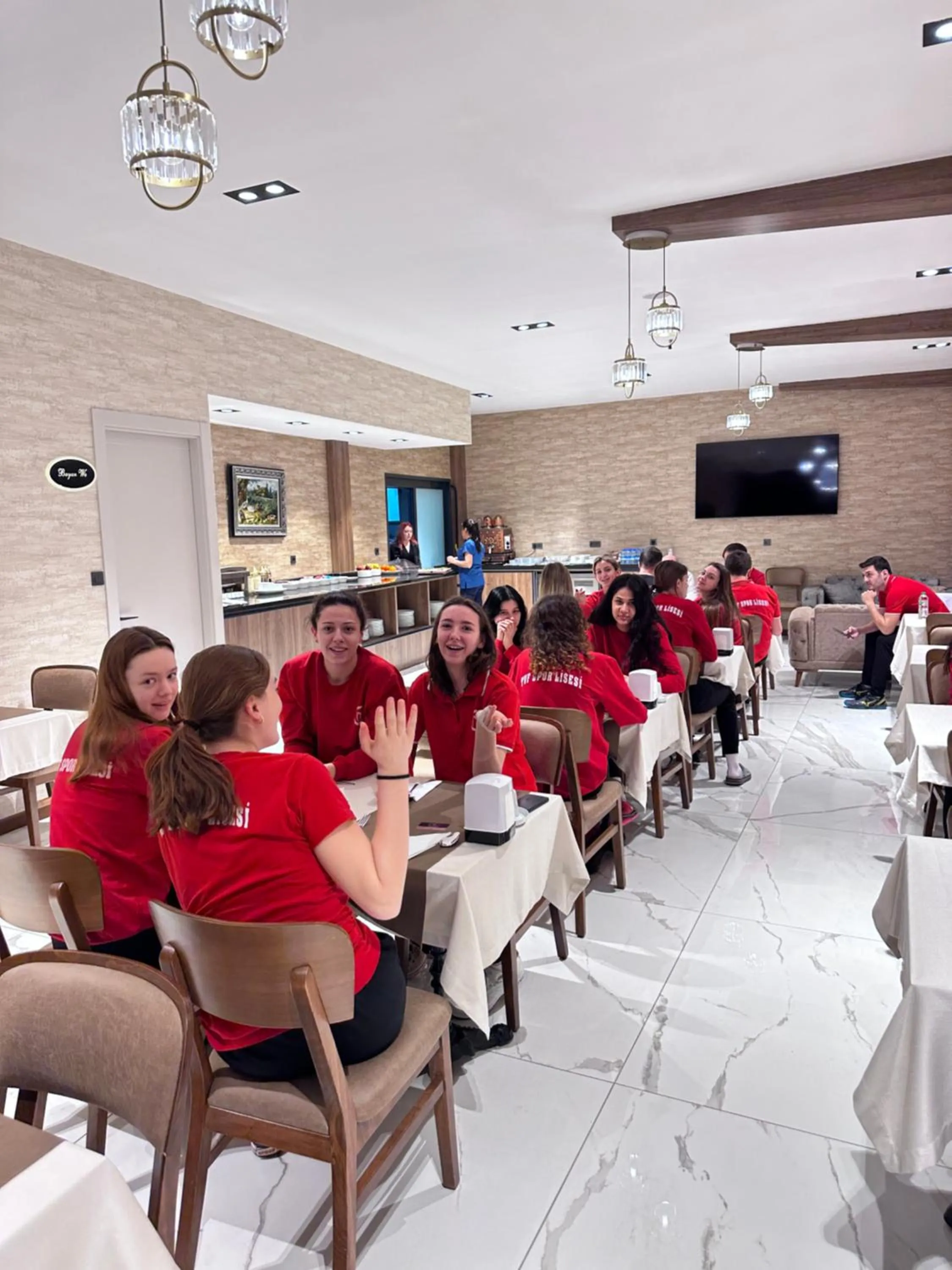 Living room in Özkaya hotel