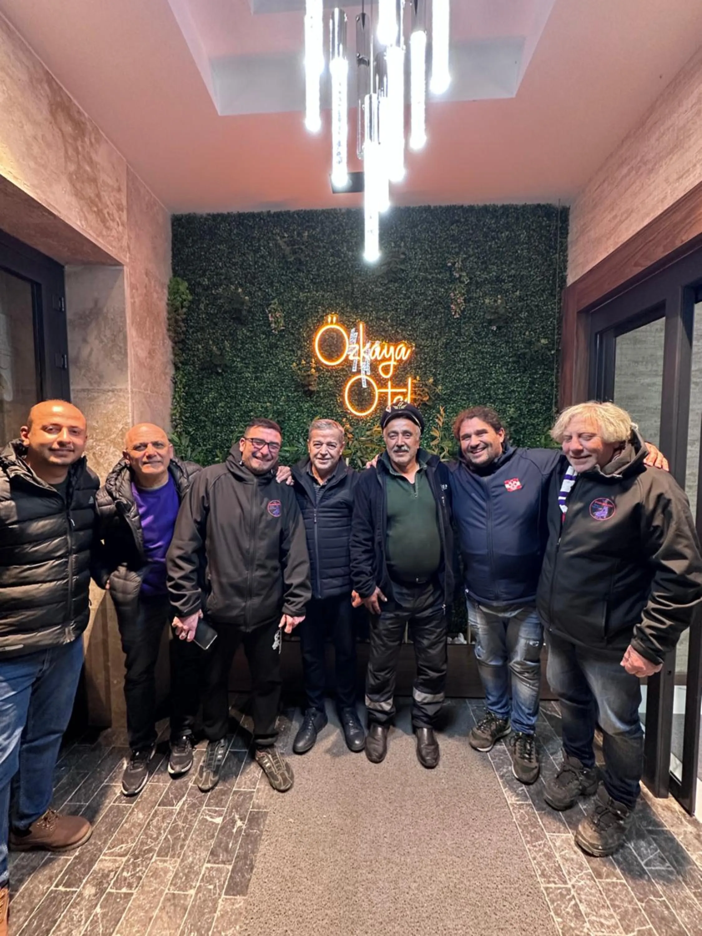 group of guests in Özkaya hotel