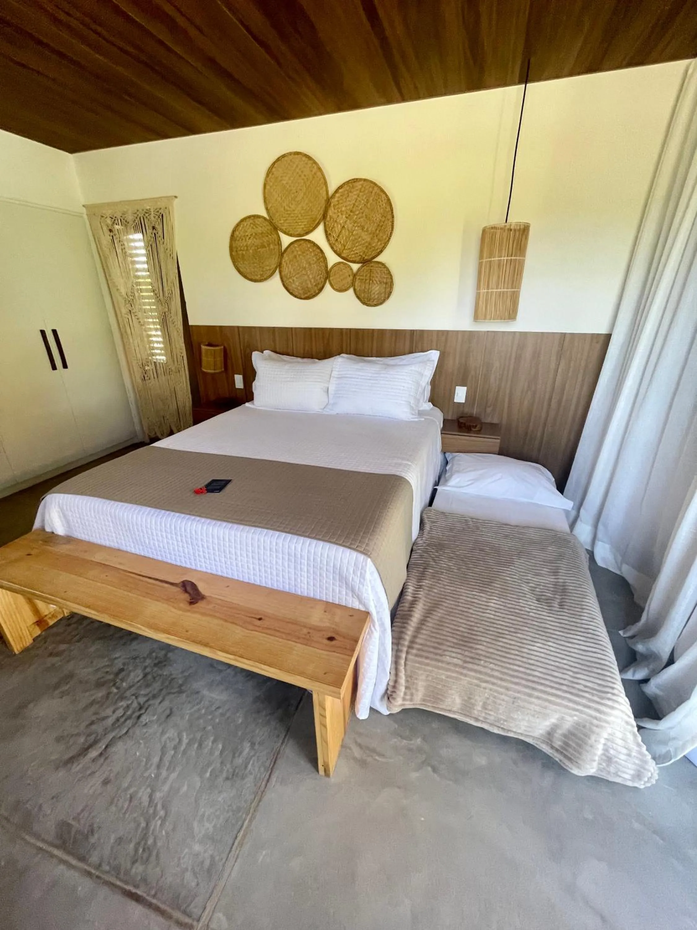 Bed in Pousada Corália