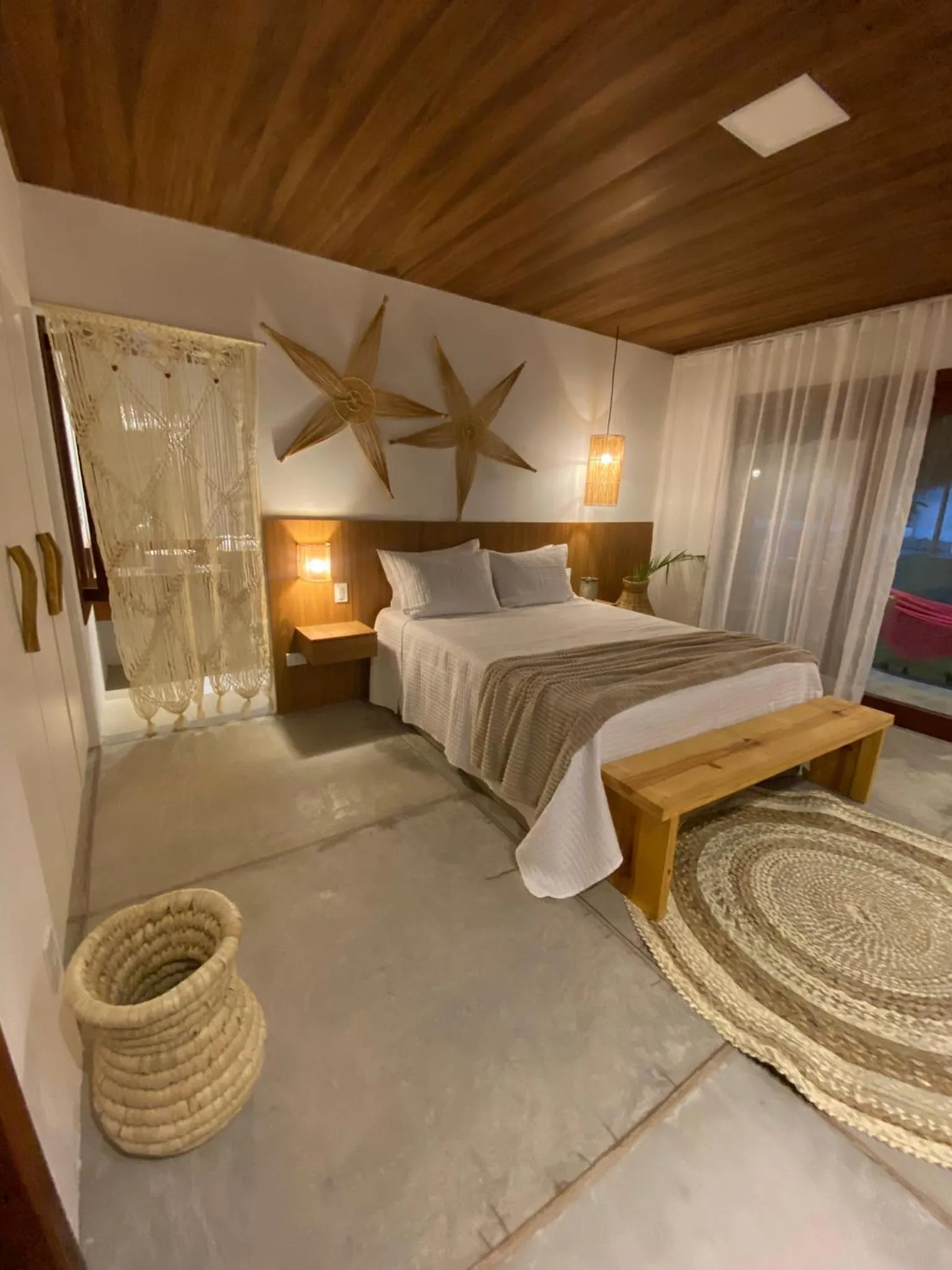 Bed in Pousada Corália