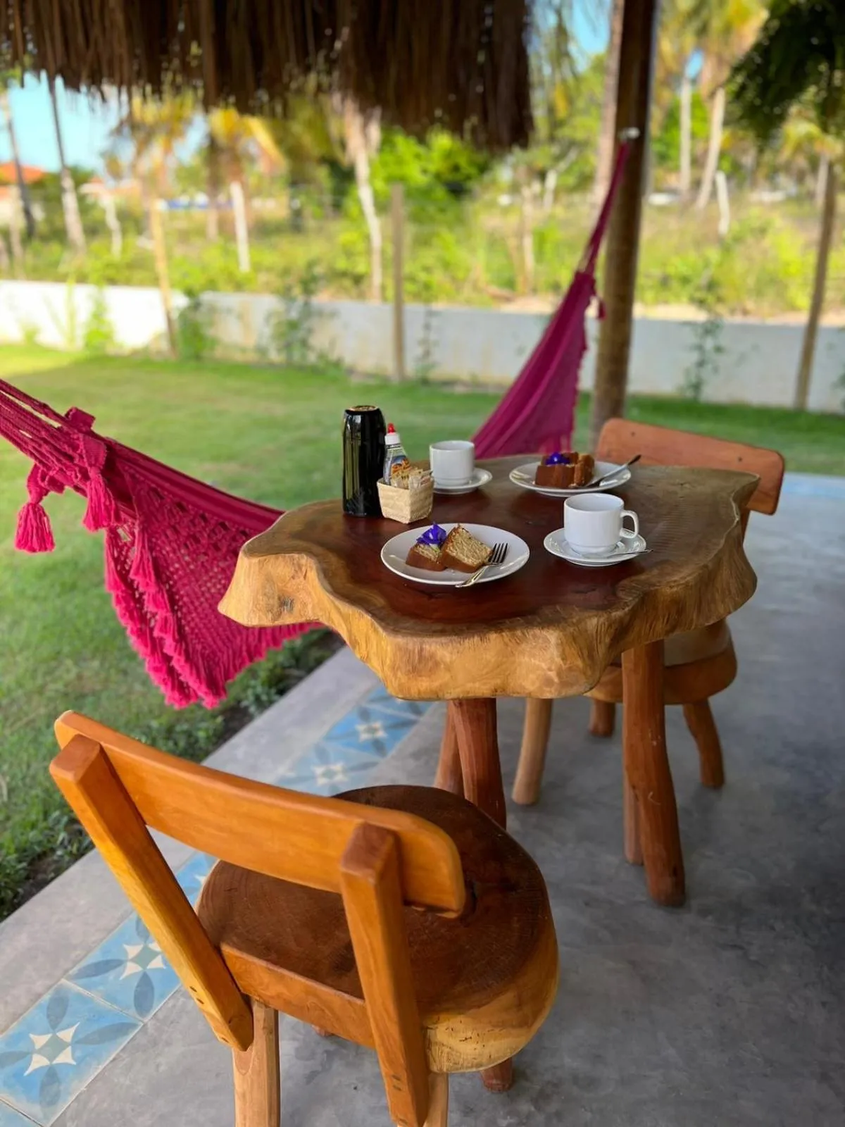 Dining area in Pousada Corália