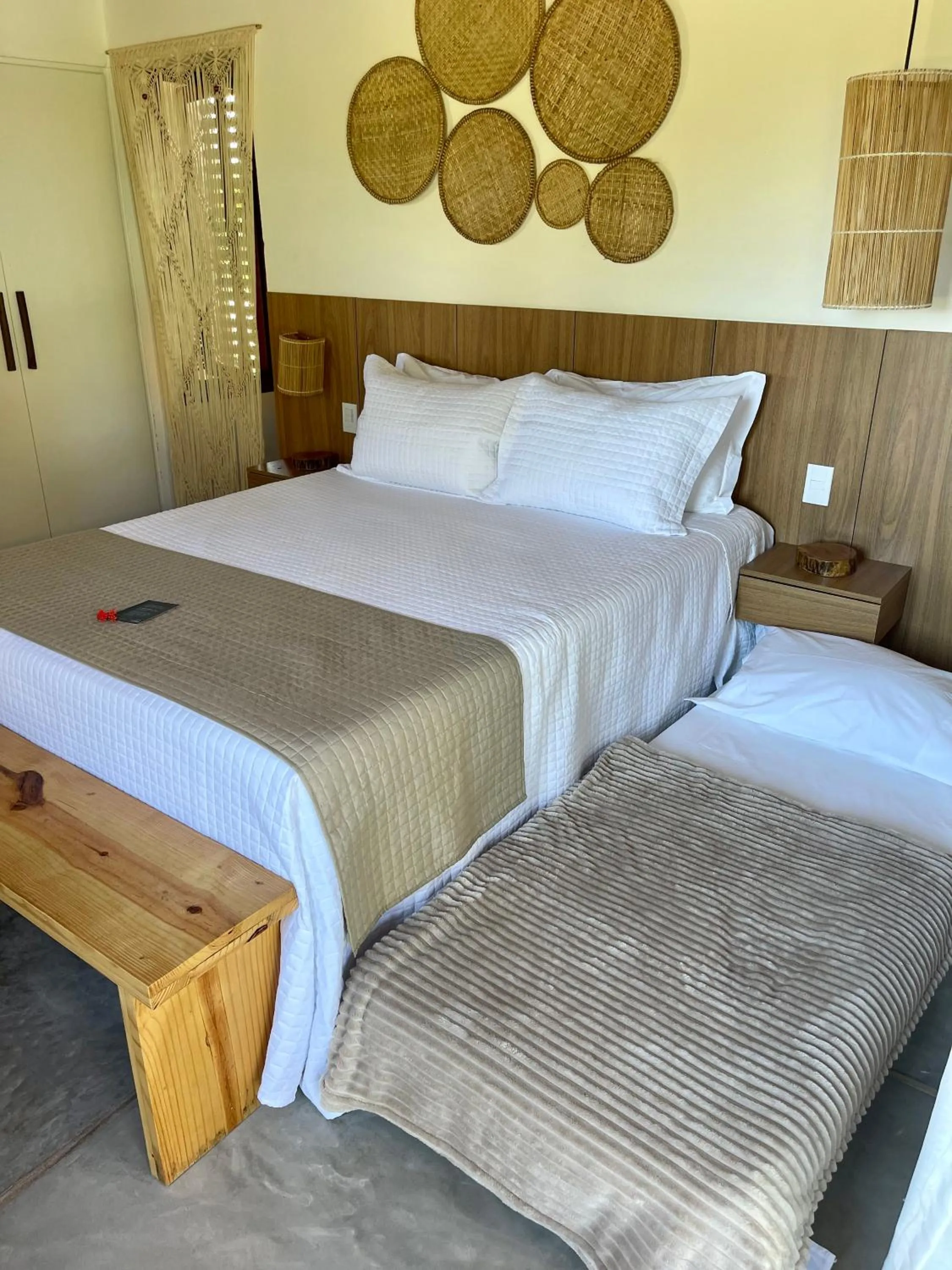 Bed in Pousada Corália