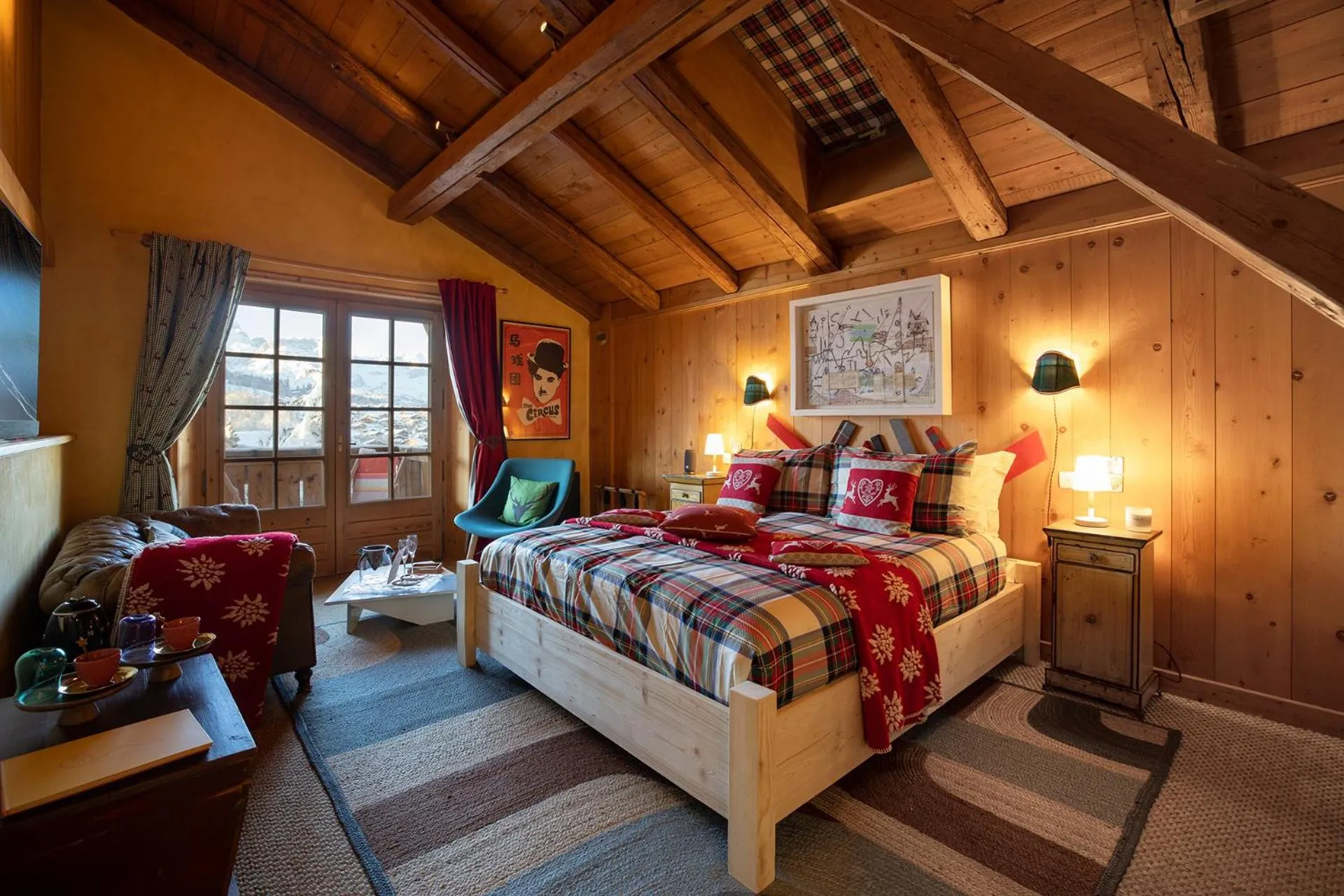Bedroom, Bed in Magic Megève Bois
