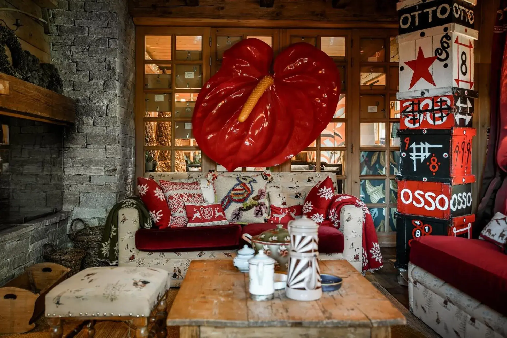 Lounge or bar in Magic Megève Bois Lounge or bar in Magic Megève Bois