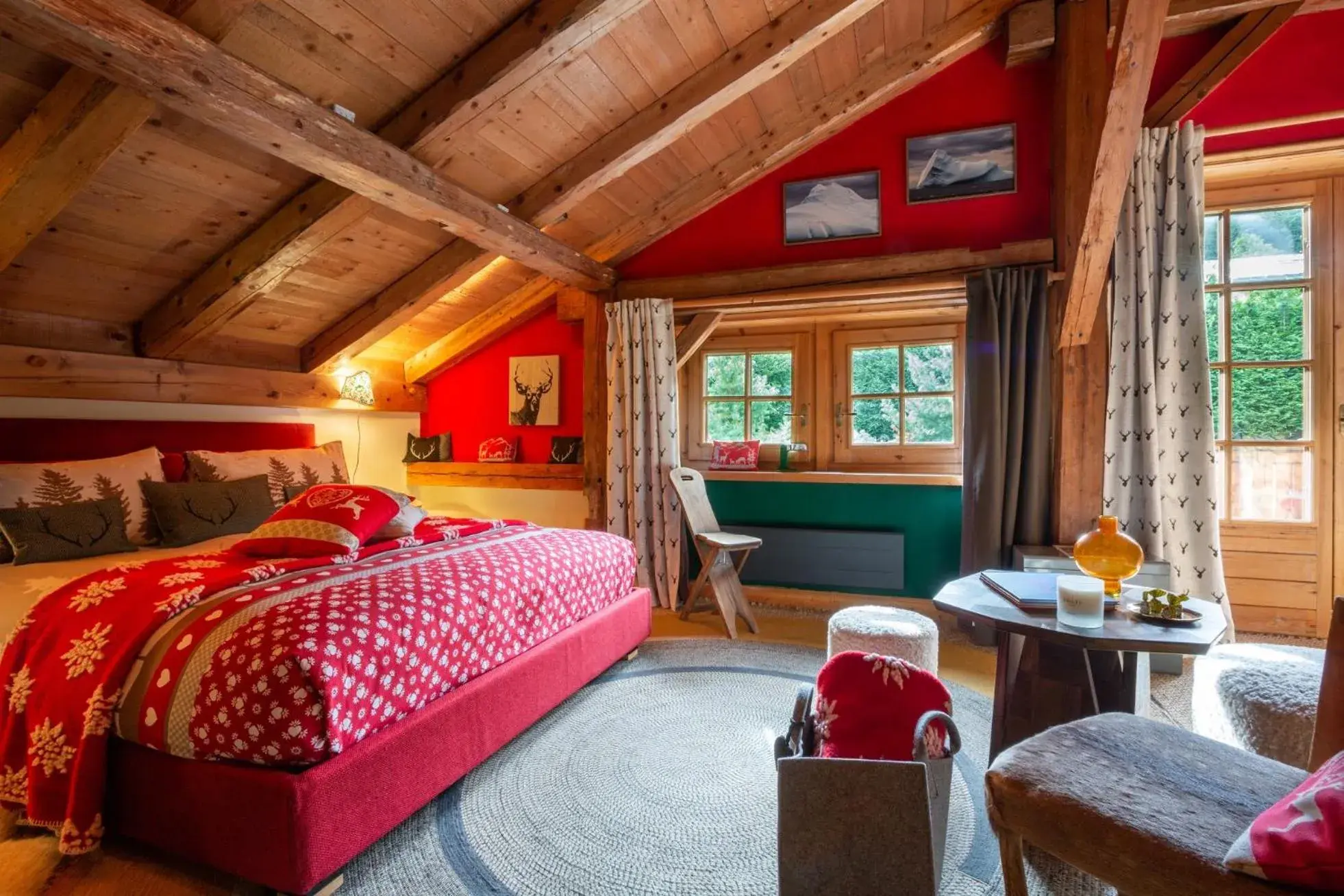 Deluxe Double Room with Balcony in Magic Megève Bois Deluxe Double Room with Balcony in Magic Megève Bois