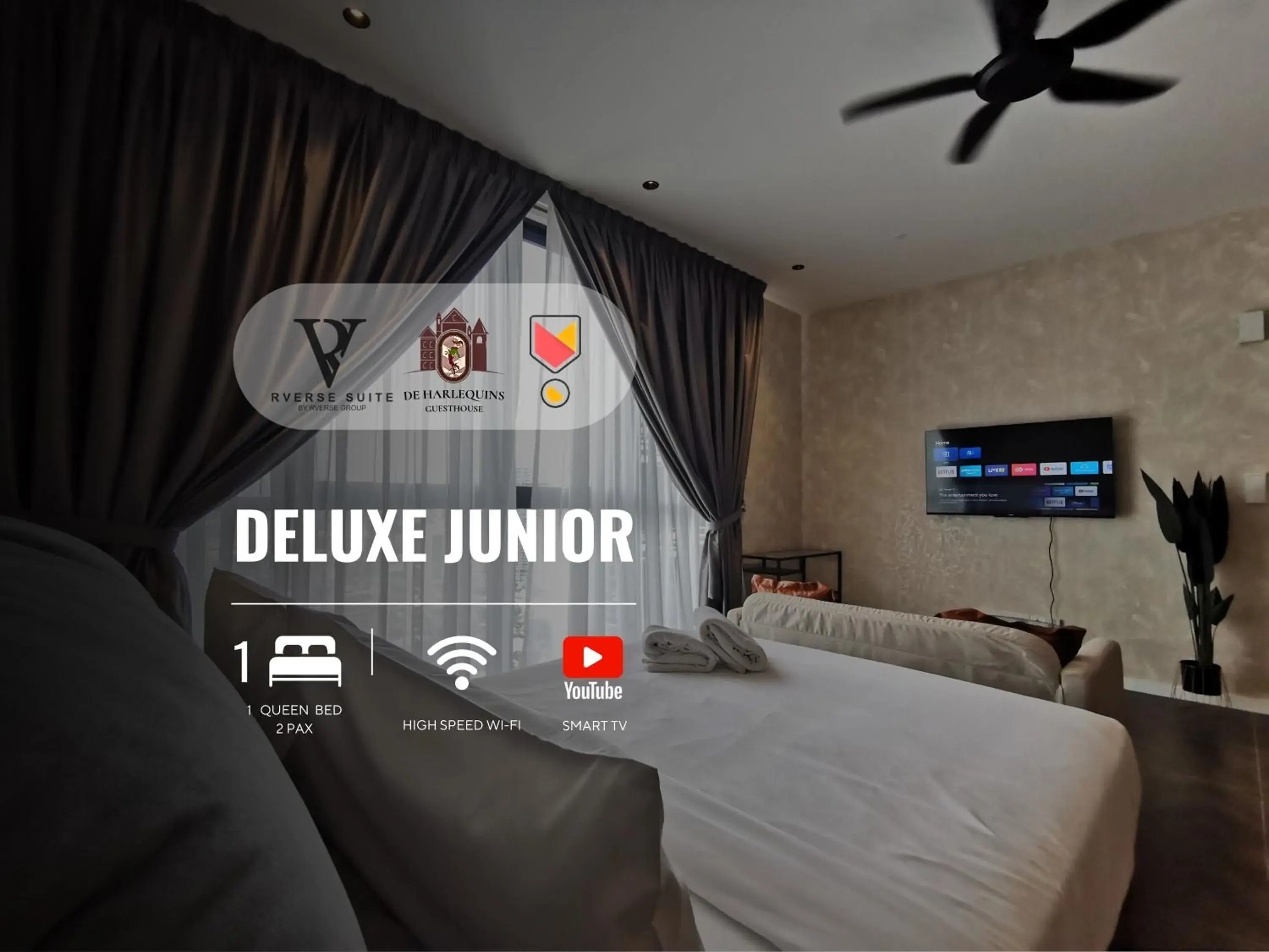 Bed in Scarletz Suites KLCC by De Harlequins Guesthouse Bed in Scarletz Suites KLCC by De Harlequins Guesthouse