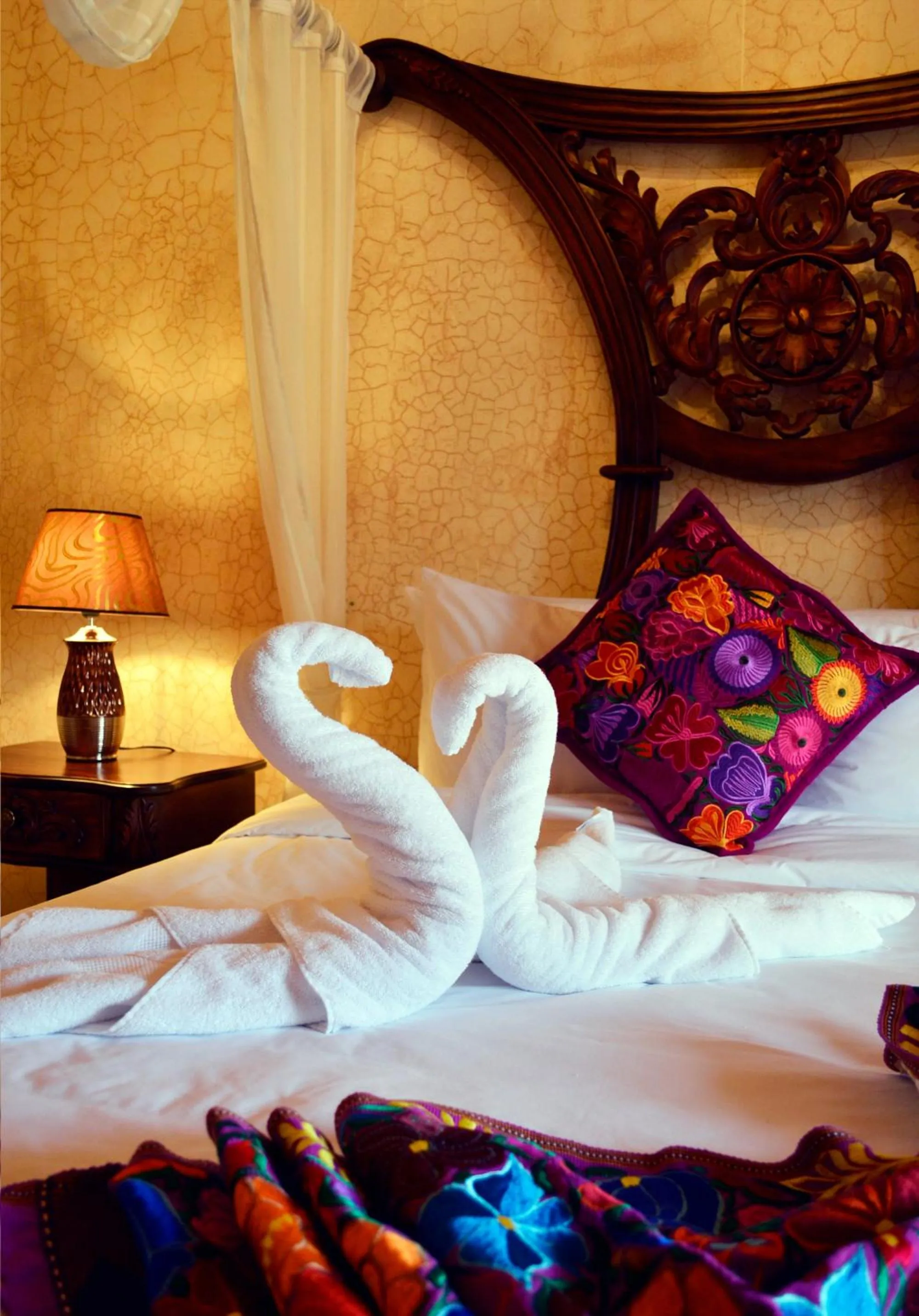 Bed in Hotel Casa Realeza