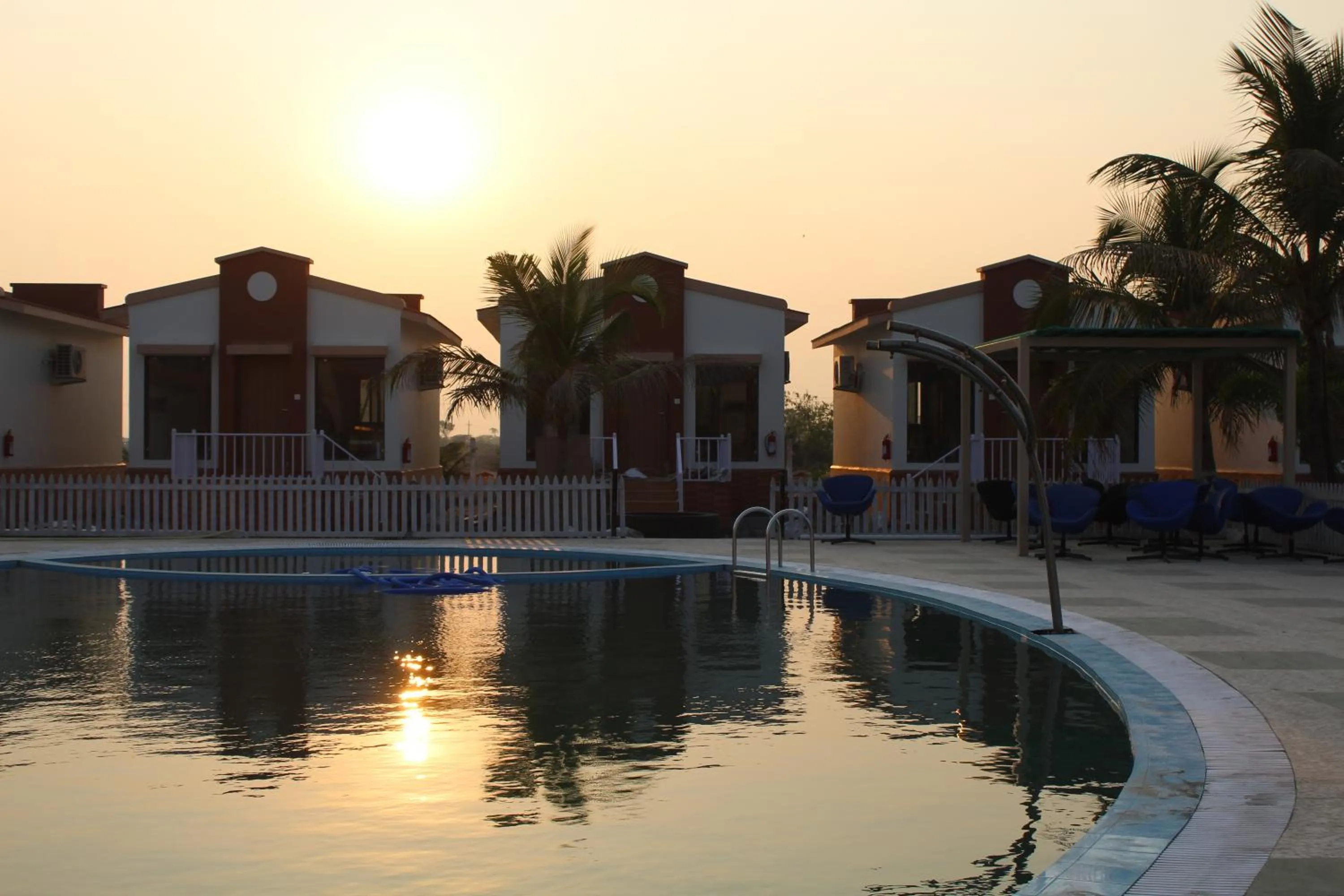 Swimming pool in Flamingo Club and Resort Una 3 Km Away from Diu Check Post