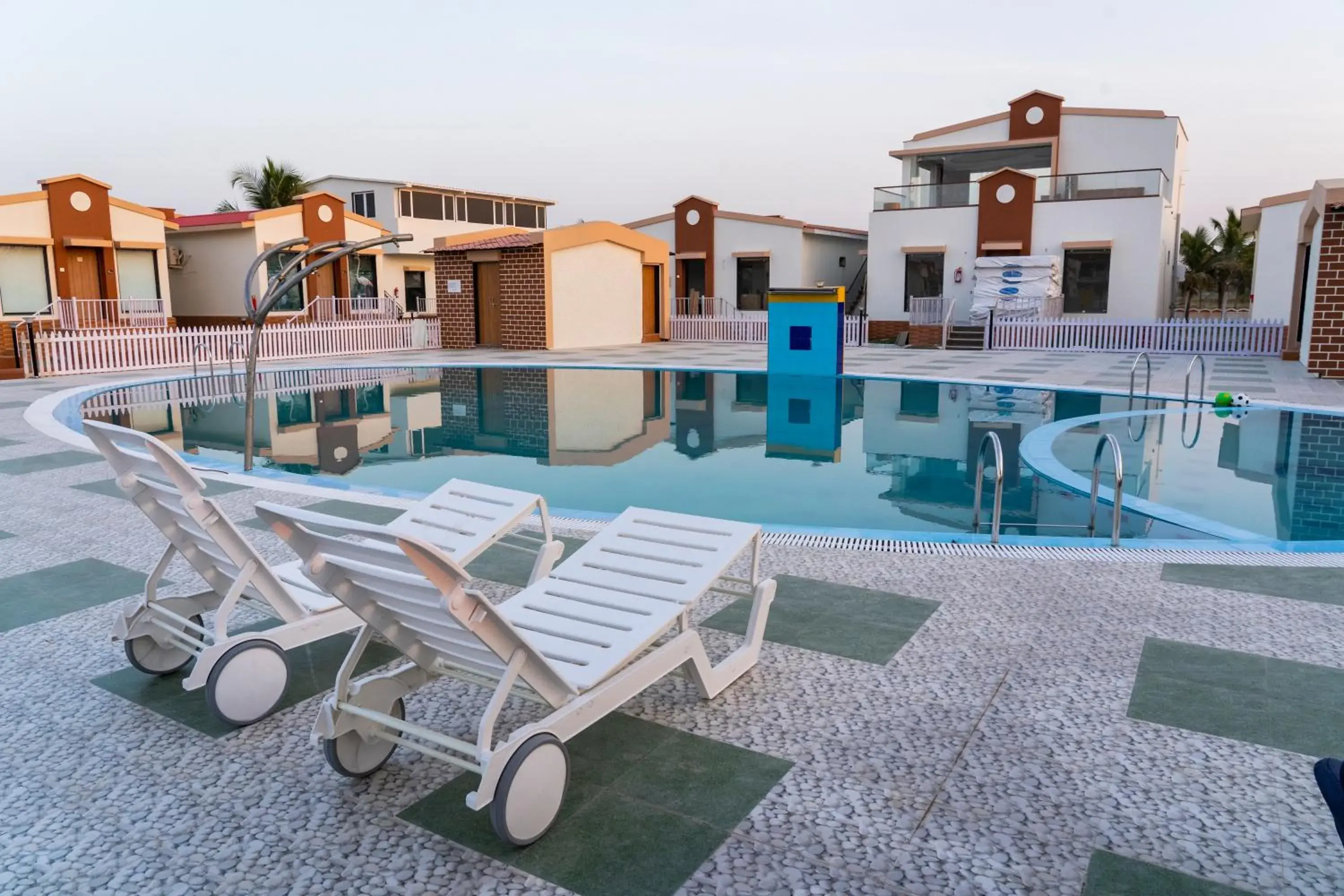 Pool view in Flamingo Club and Resort Una 3 Km Away from Diu Check Post Pool view in Flamingo Club and Resort Una 3 Km Away from Diu Check Post