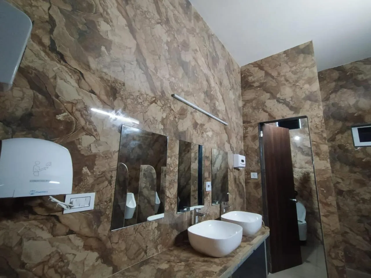 Bathroom in Flamingo Club and Resort Una 3 Km Away from Diu Check Post