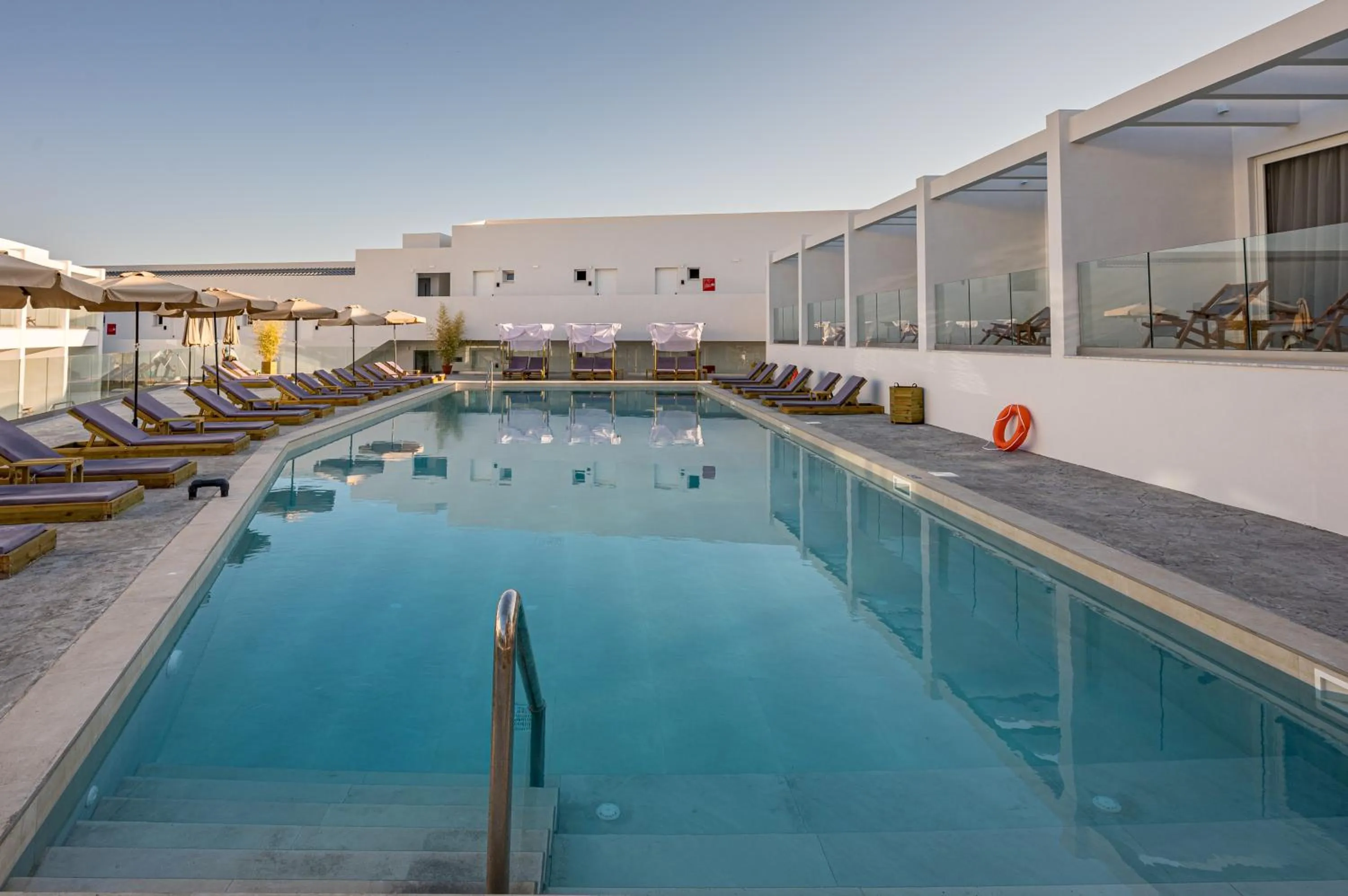 Pool view in Mirage Bleu Hotel