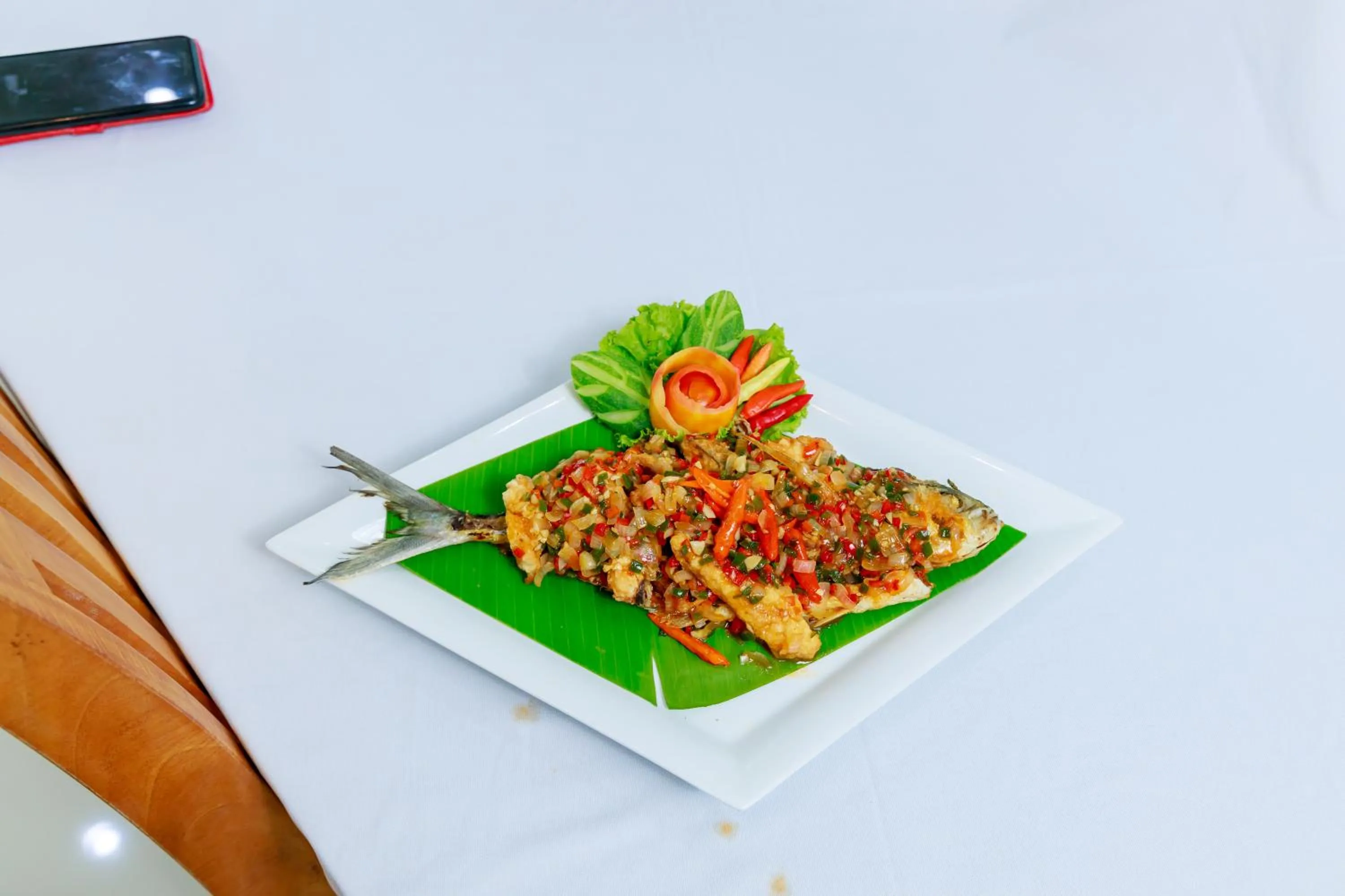 Food in Saline Hot Spring Resort นำ้พุร้อนเค็ม รีสอร์ท