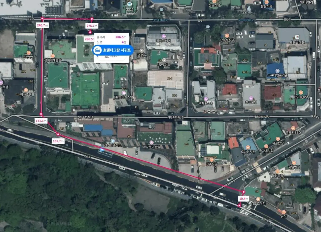 Bird's eye view in Hotel The Grang Seogwipo Bird's eye view in Hotel The Grang Seogwipo