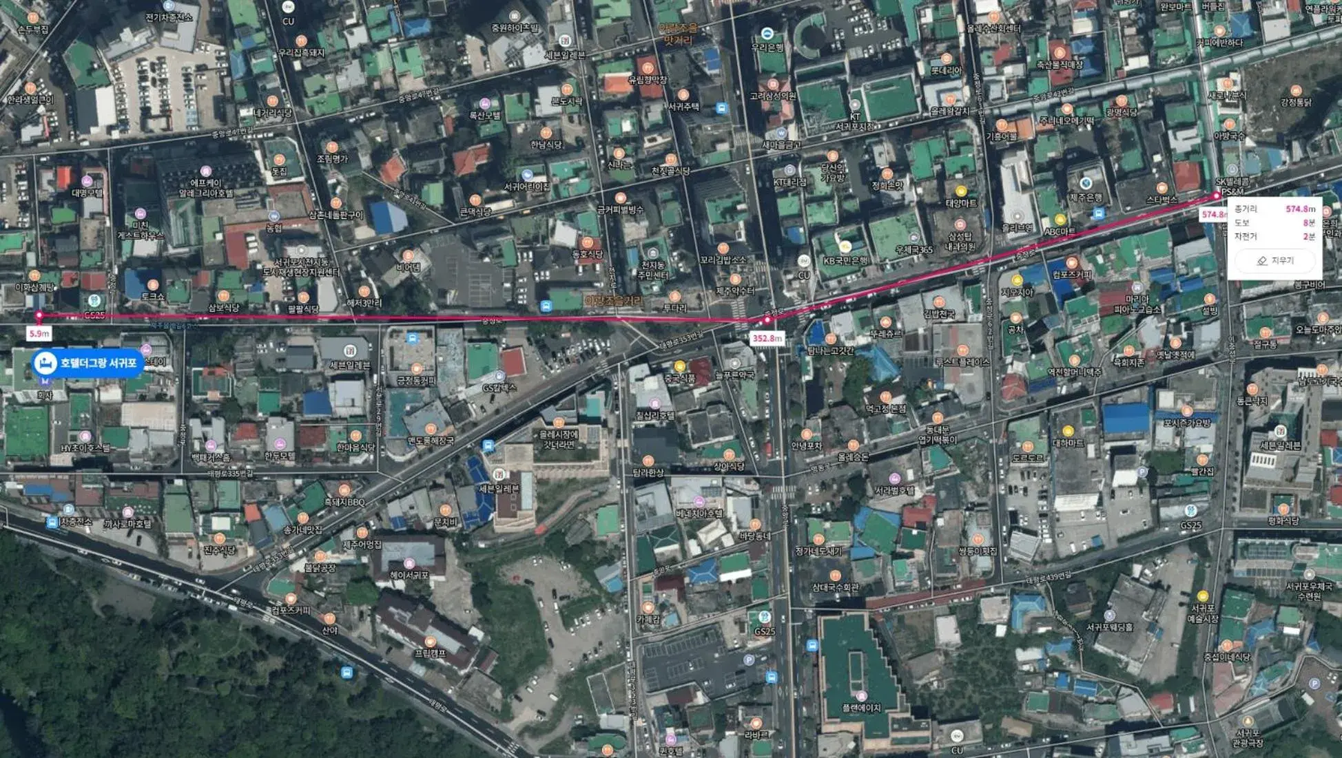 Bird's eye view in Hotel The Grang Seogwipo Bird's eye view in Hotel The Grang Seogwipo