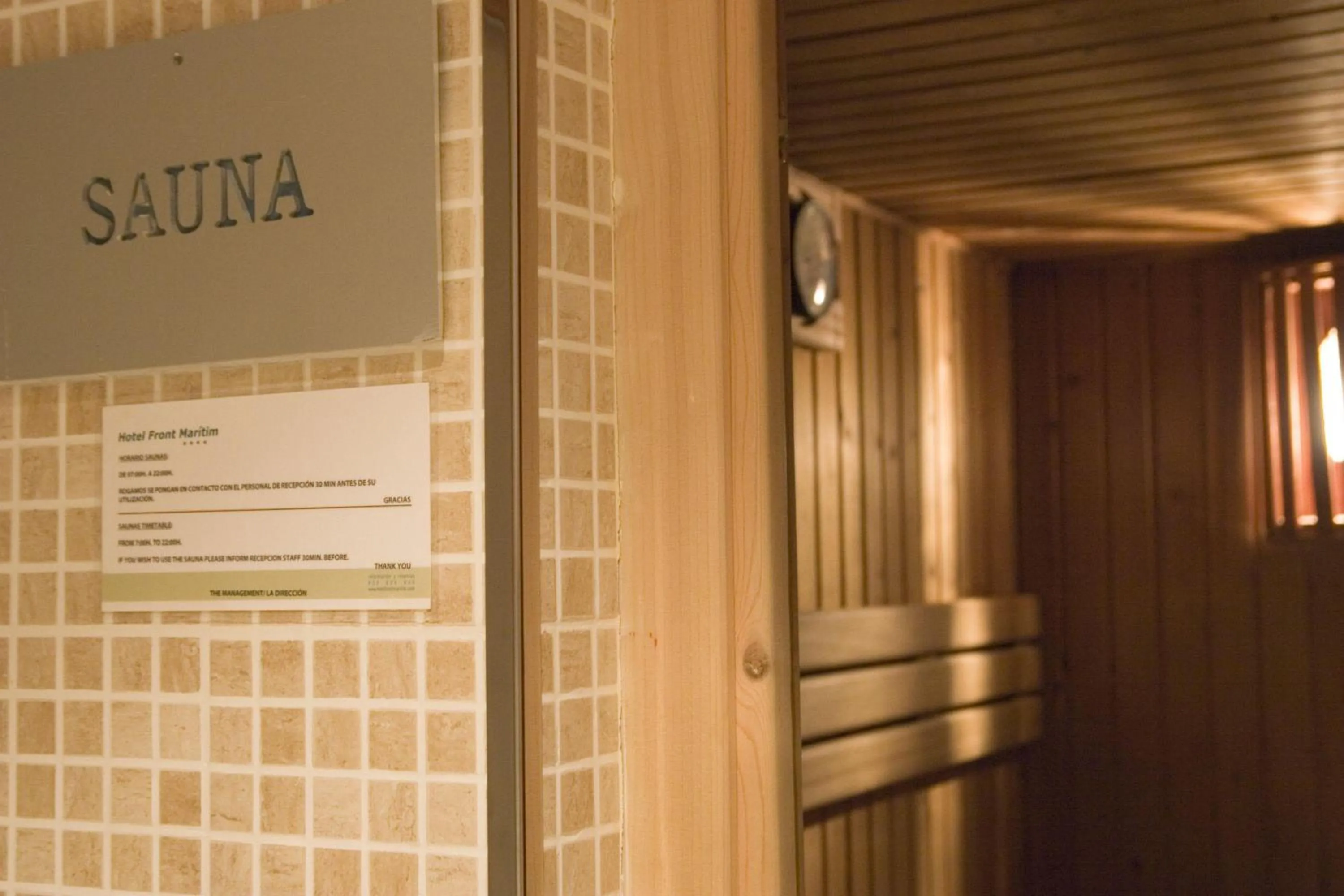 Sauna in Hotel Best Front Maritim