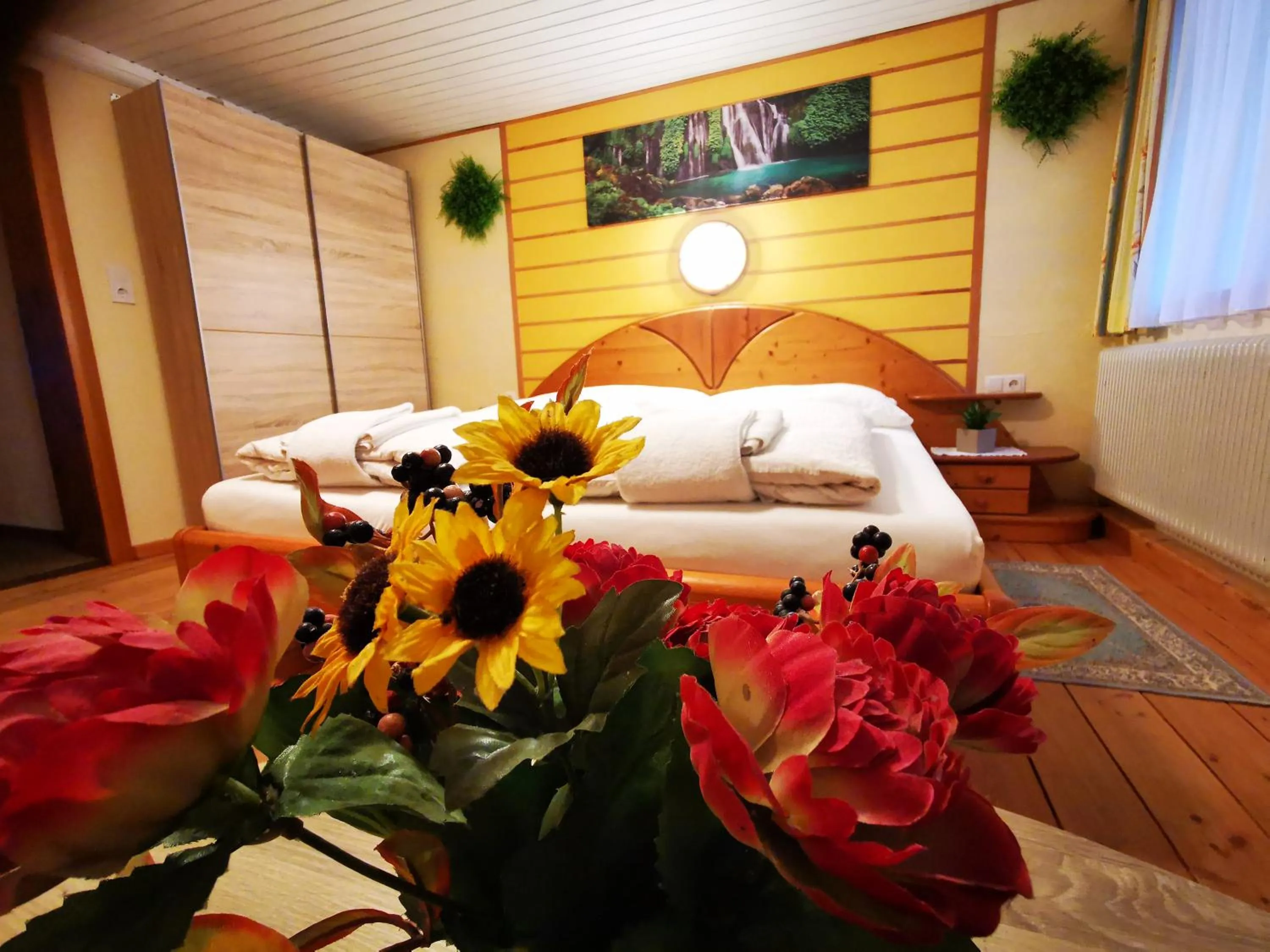 Bed in Gasthof Geronimo